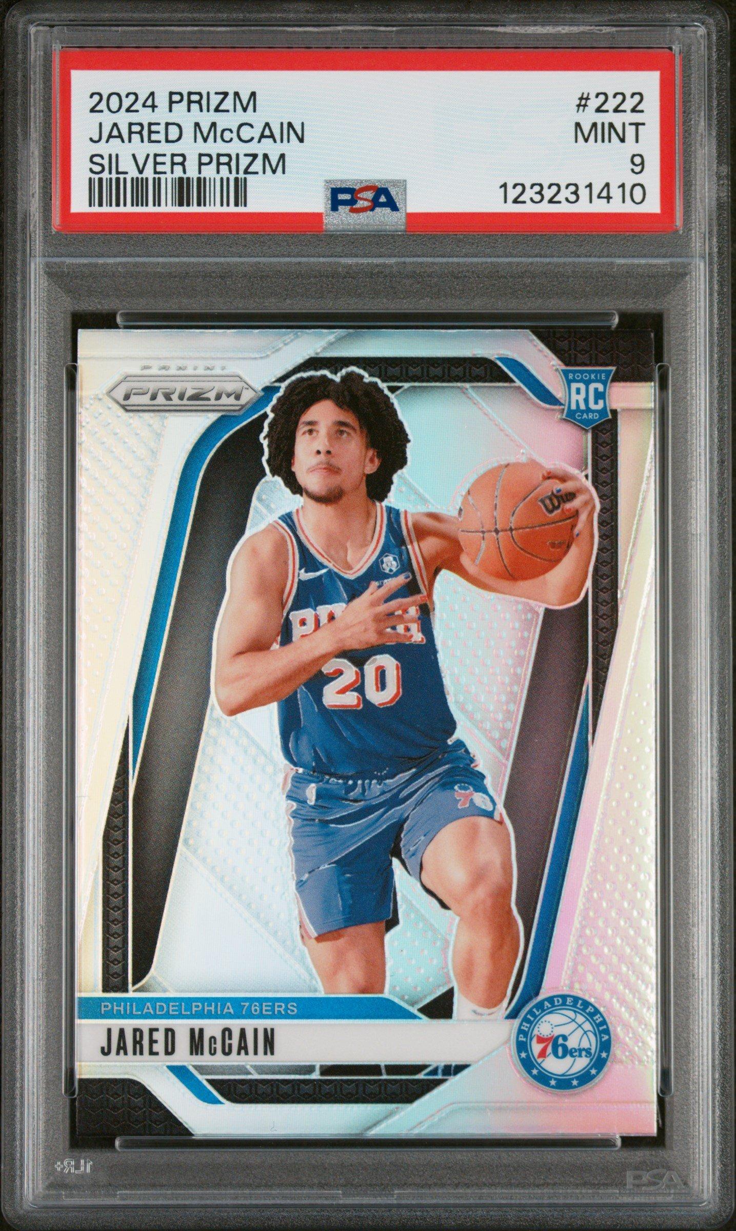 2024 Panini Prizm 222 Jared Mccain Silver Prizm PSA 9