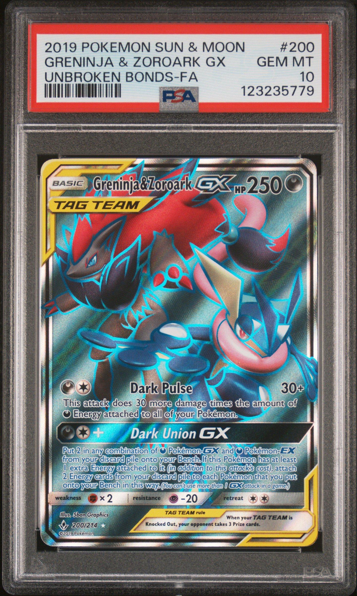 2019 Pokemon Sun & Moon Unbroken Bonds 200 Full Art/greninja