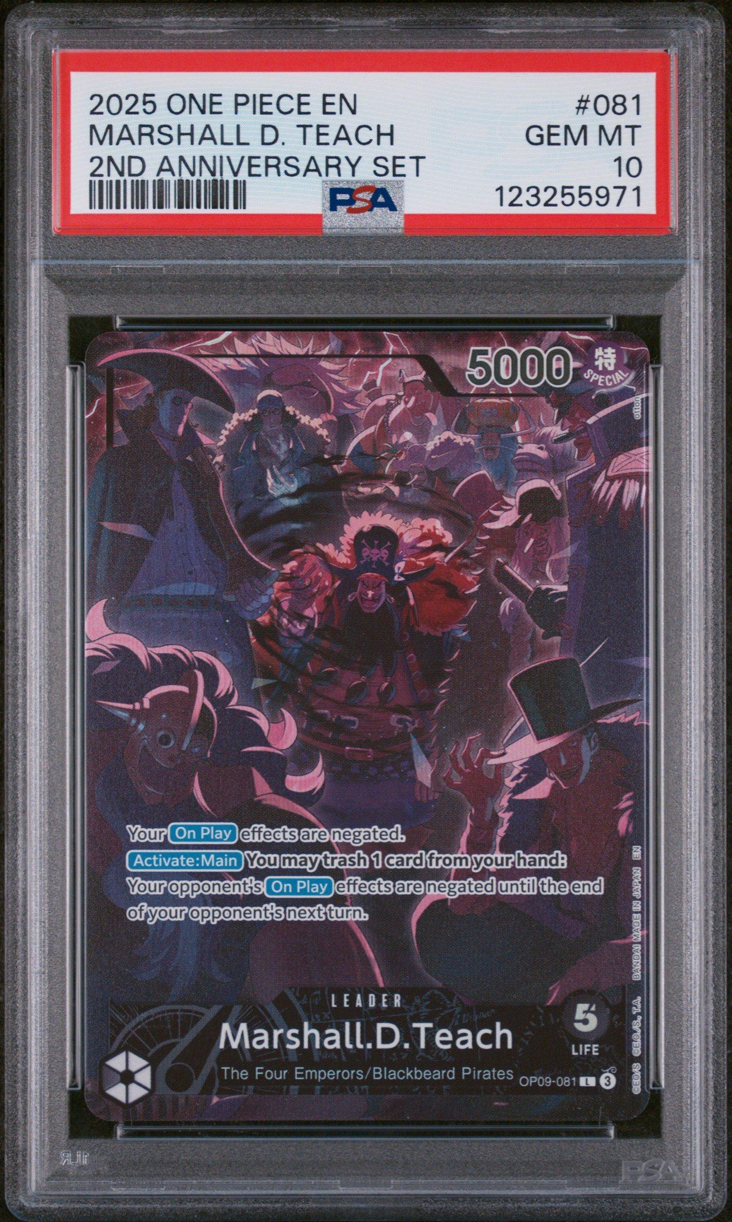 2025 One Piece English Version 2nd Anniversary Set 081 Marshall D