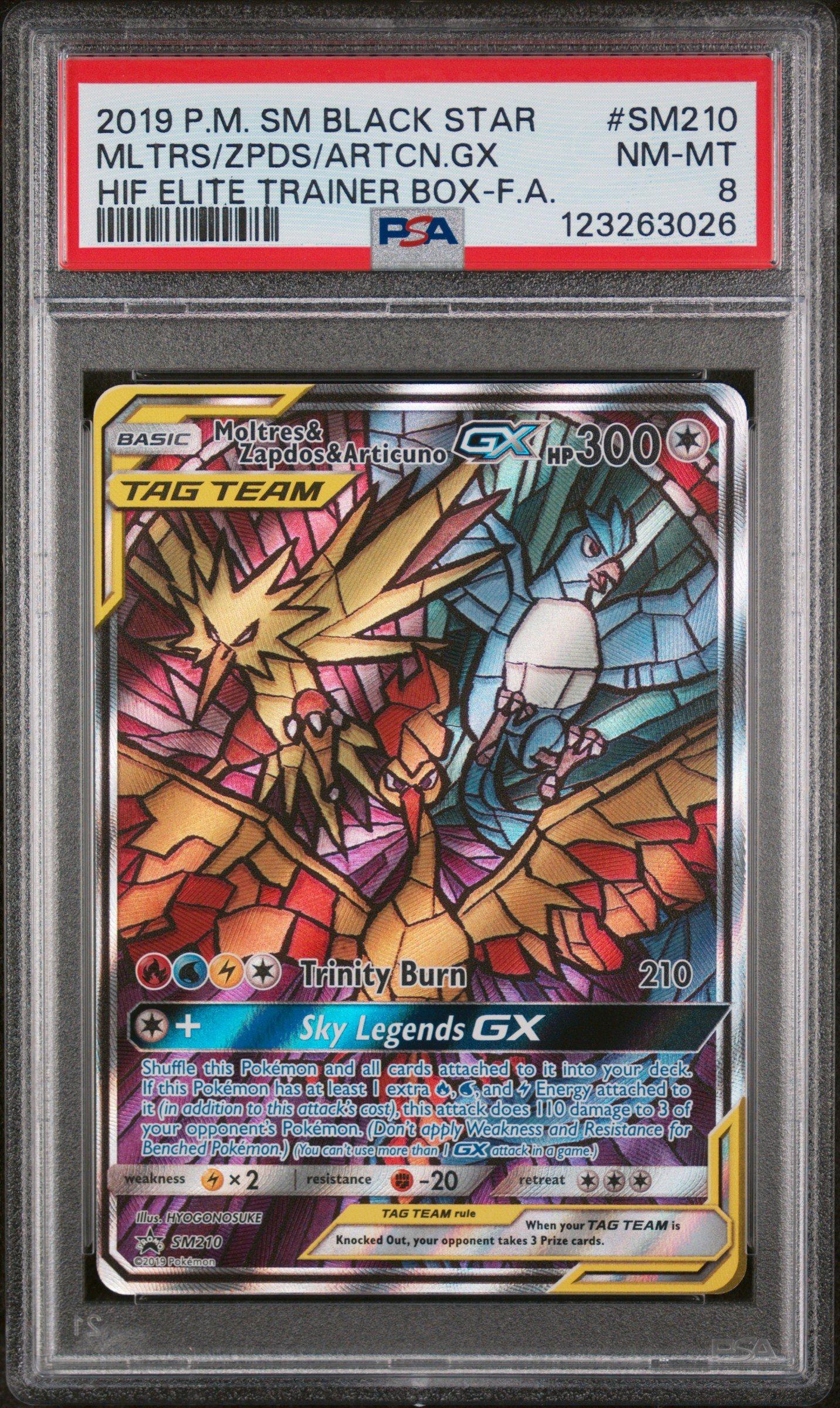 2019 Pokemon Sm Black Star Promo Sm210 Full Art/moltres & Zapdos