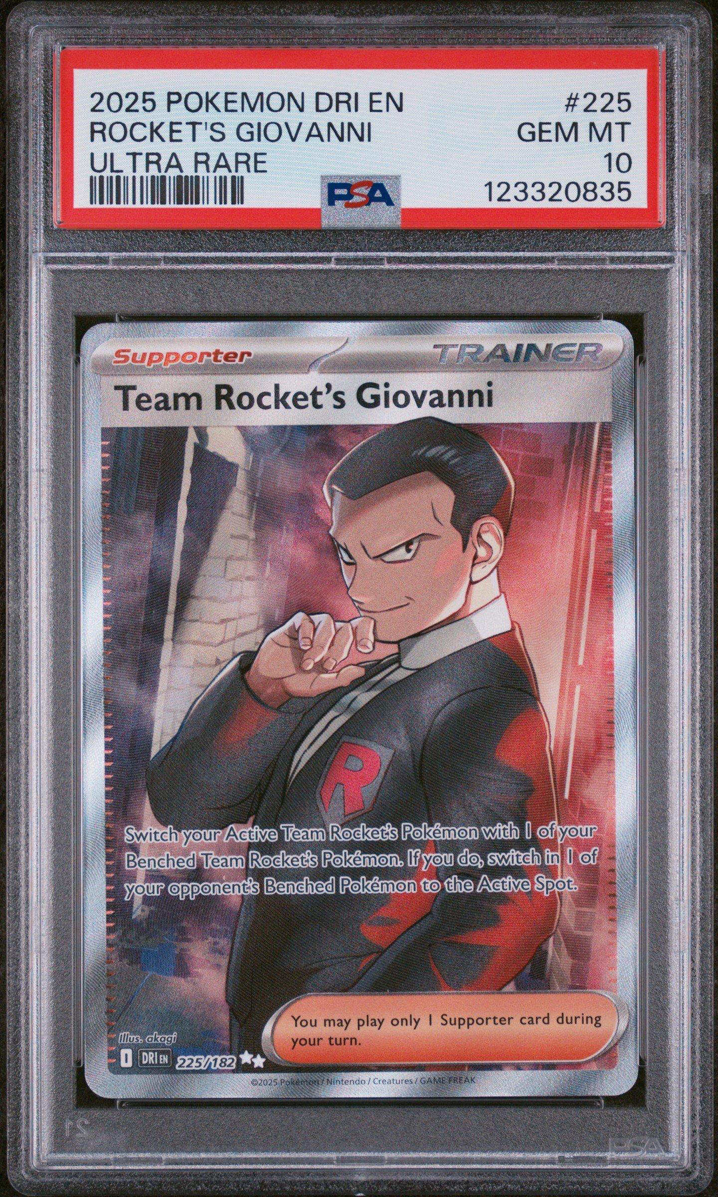 2025 Pokemon Dri En-destined Rivals 225 Team Rocket's Giovanni