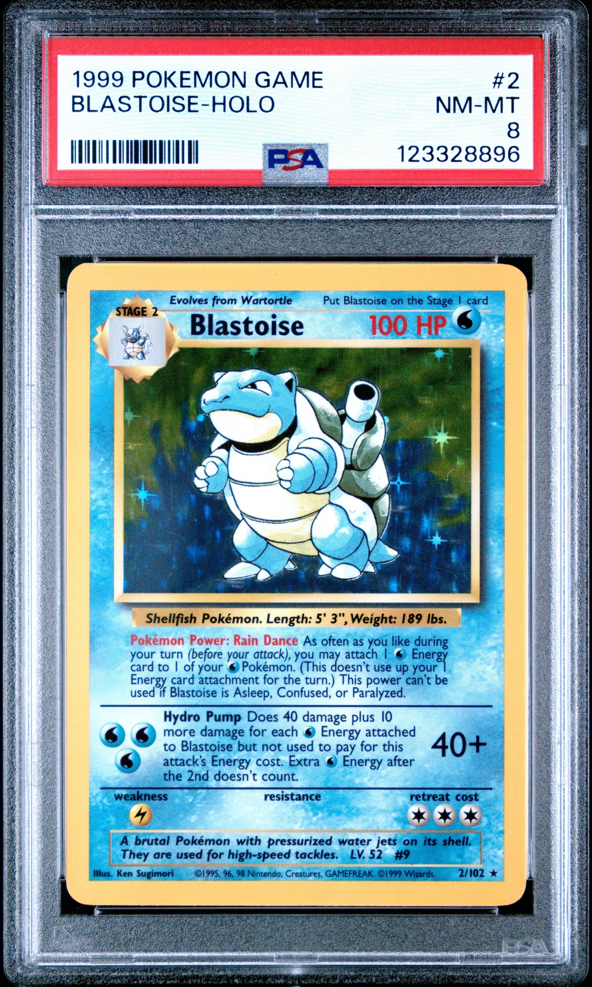 1999 Pokemon Game 2 Blastoise-holo PSA 8 Graded Card | GameStop