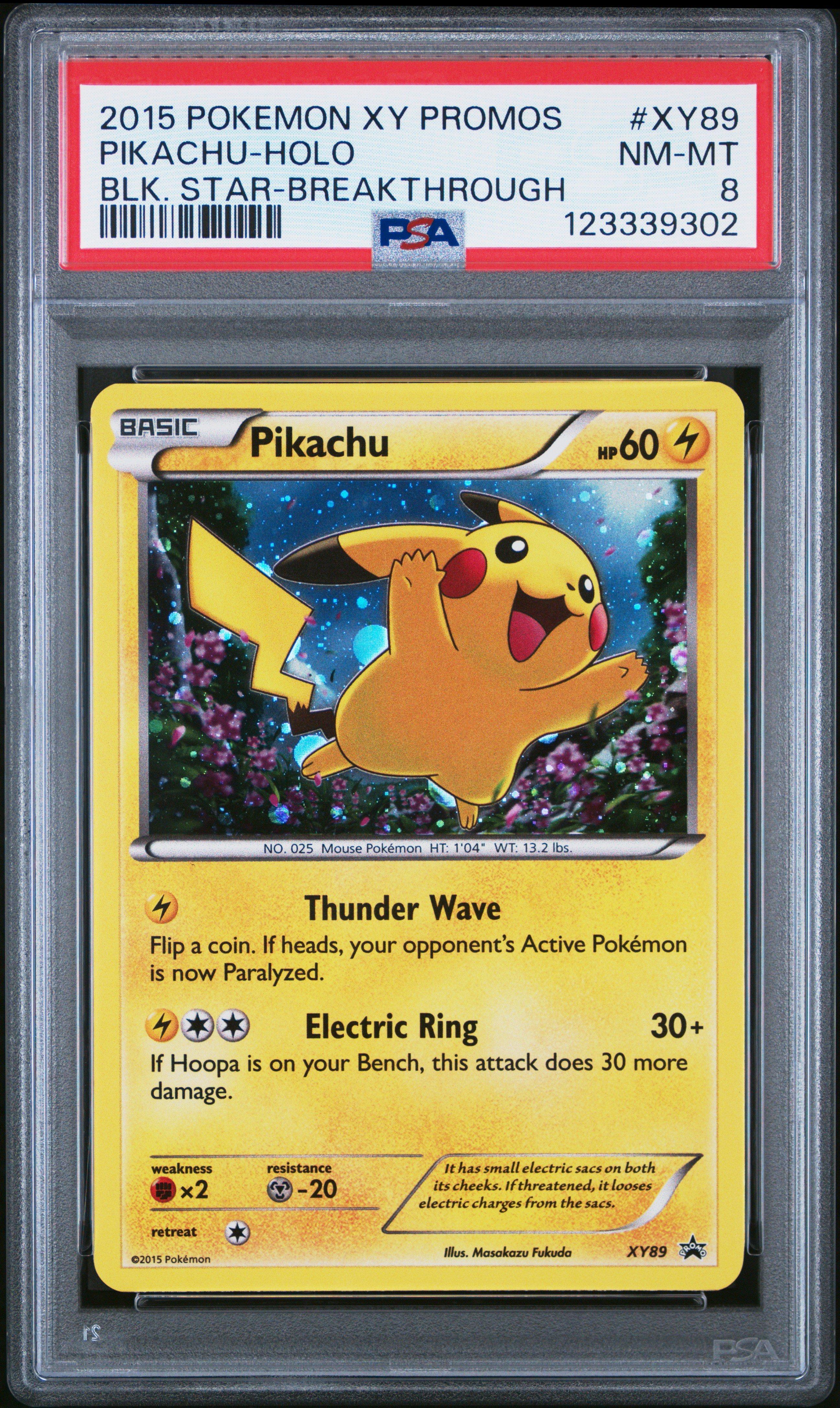 2015 Pokemon Xy Black Star Promos Xy89 Pikachu-holo Breakthrough