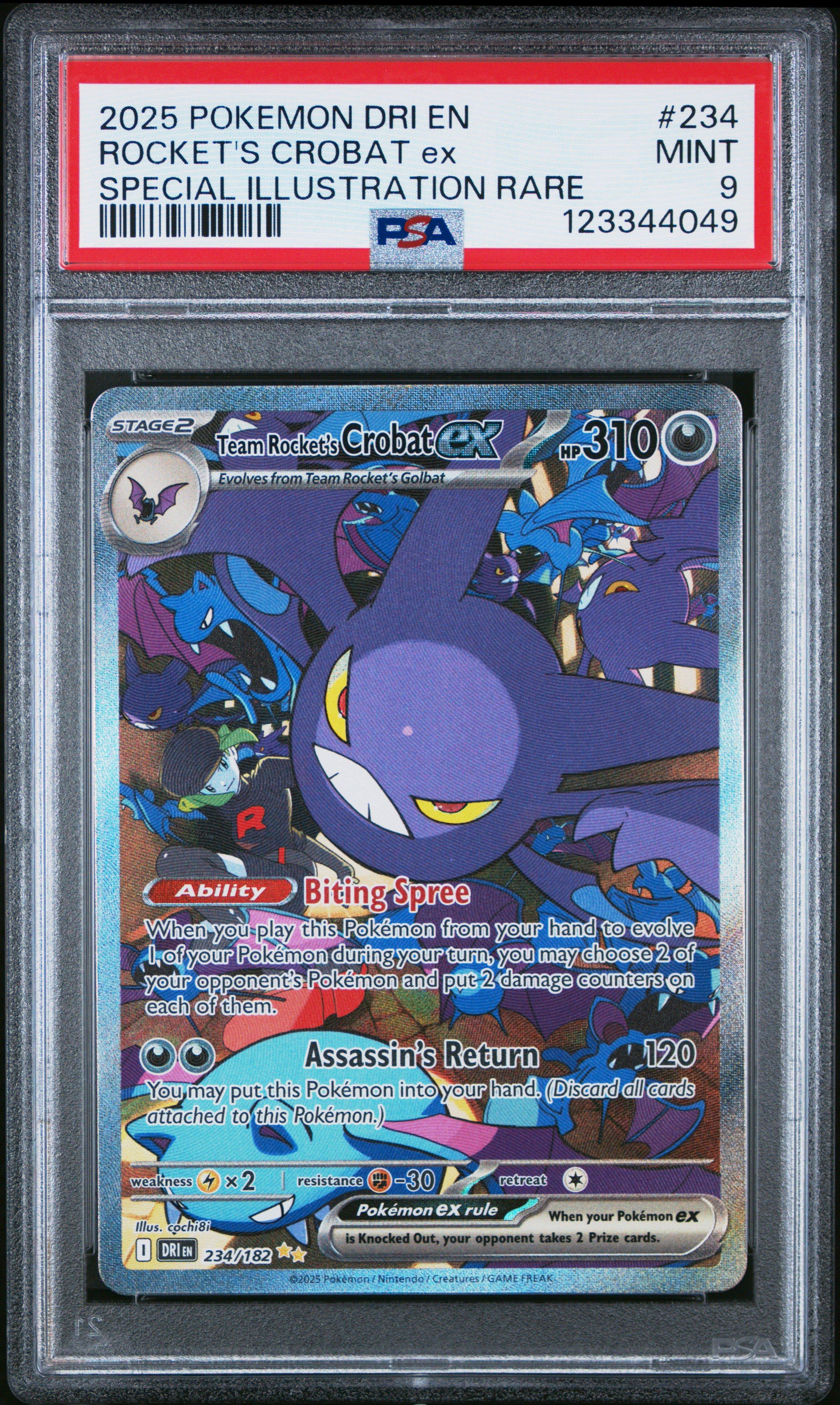 2025 Pokemon Dri En-destined Rivals 234 Team Rocket's Crobat Ex