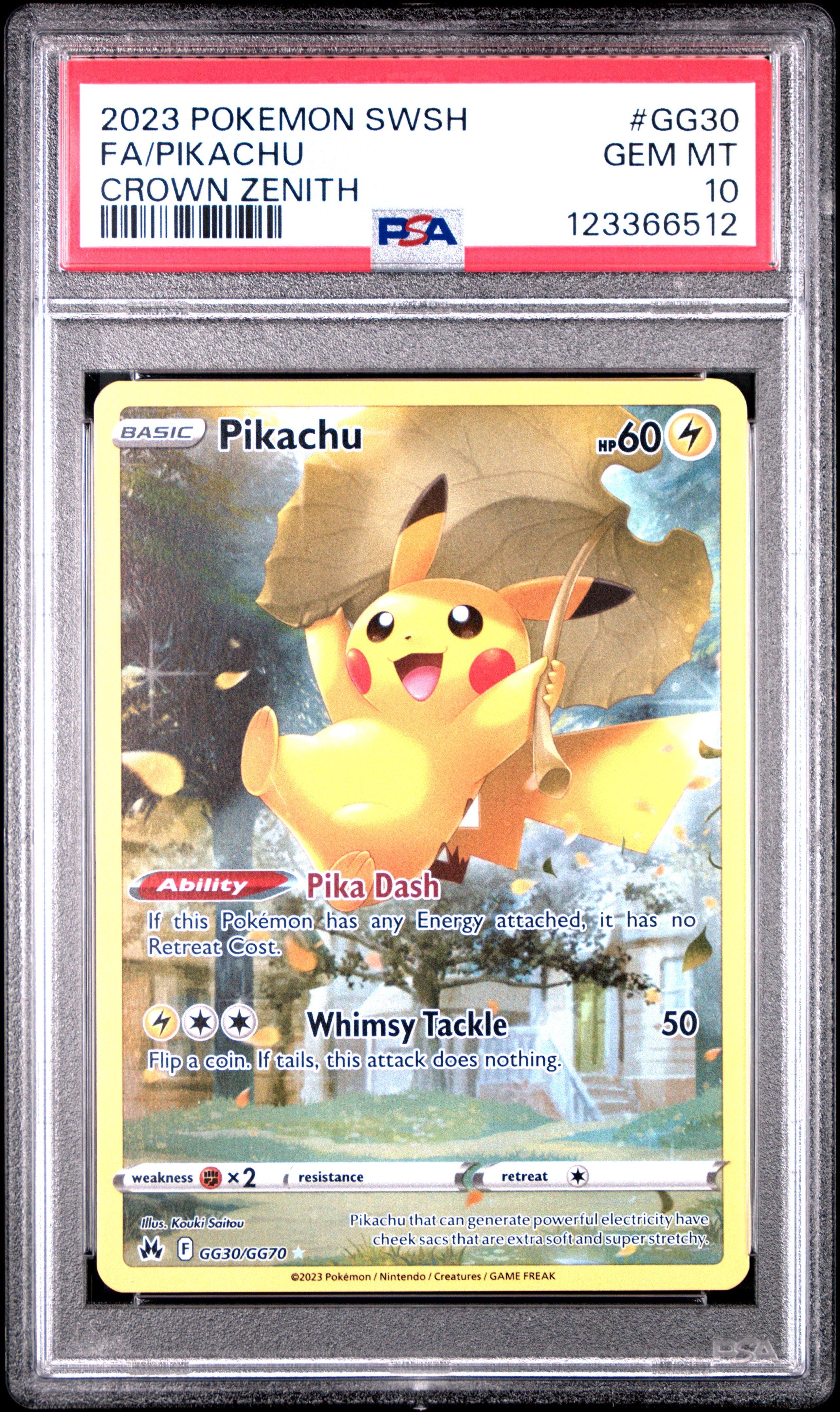 2023 Pokemon Sword And Shield Crown Zenith Gg30 Full Art/pikachu