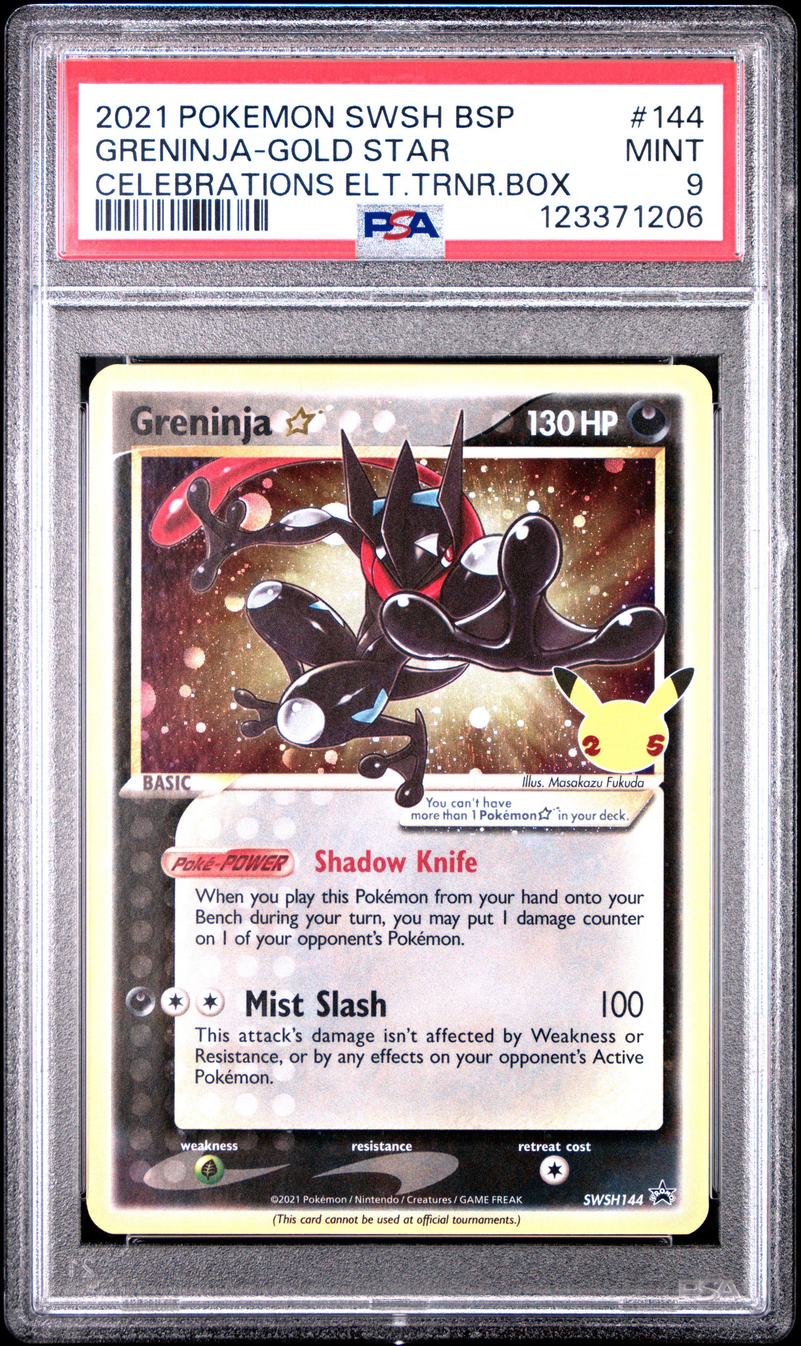2021 Pokemon Swsh Black Star Promo 144 Greninja-gold Star