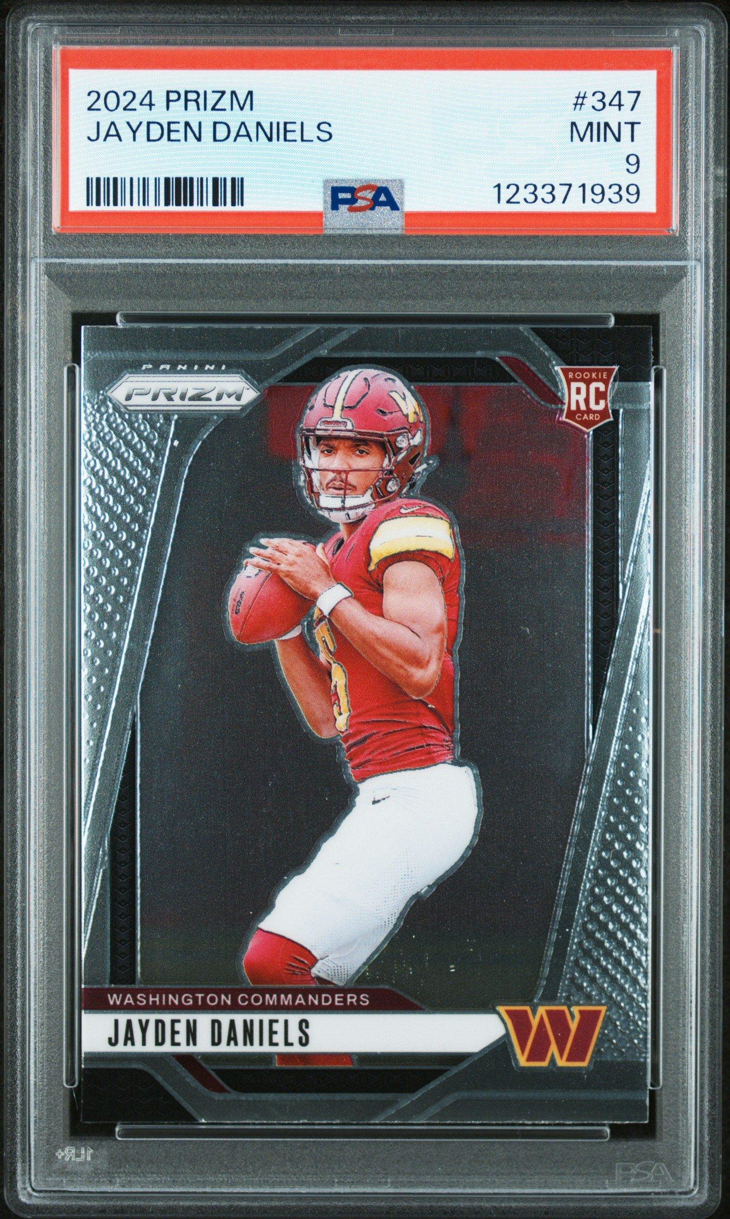 2024 Panini Prizm 347 Jayden Daniels PSA 9 Graded Card | GameStop