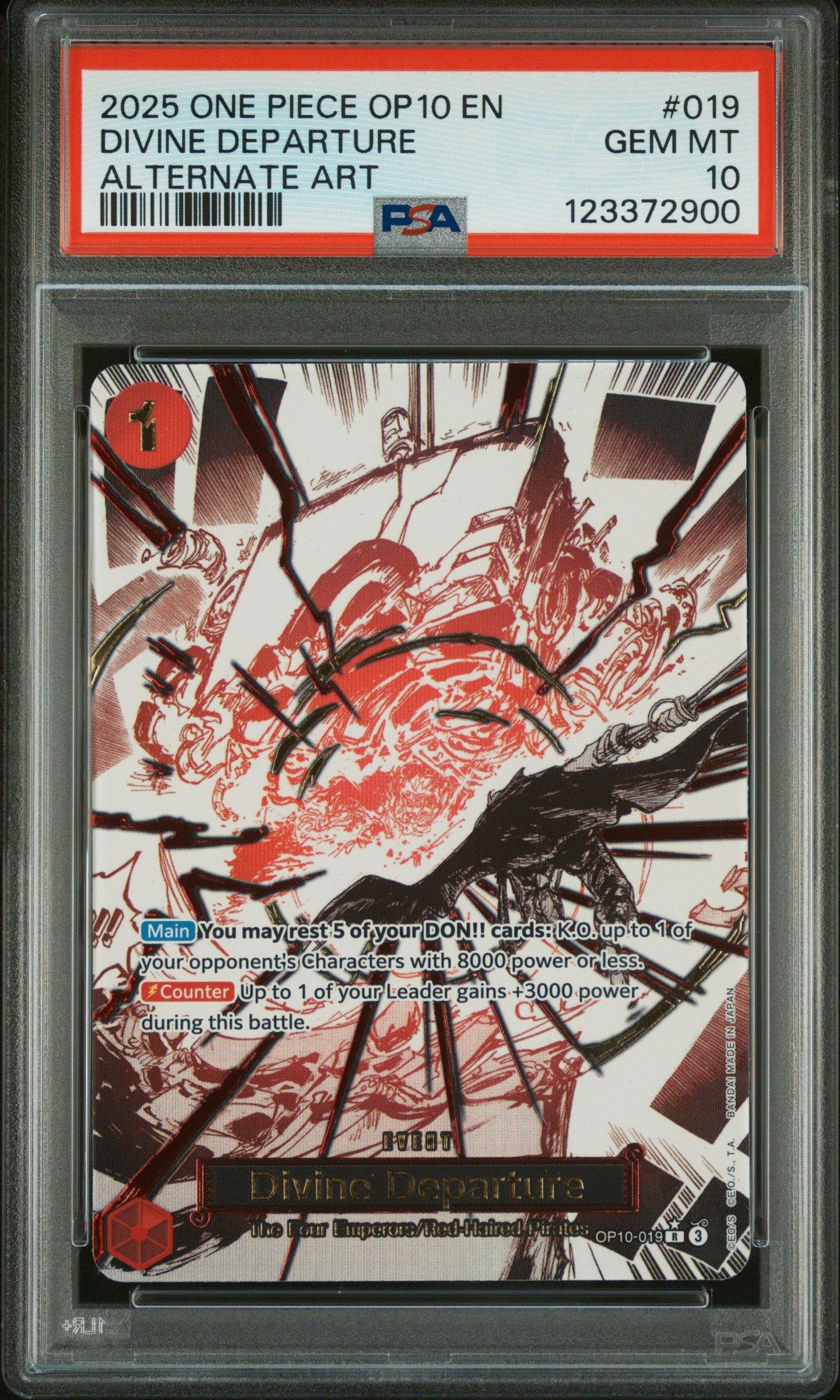 2025 One Piece Op10-royal Blood 019 Divine Departure Alternate Art