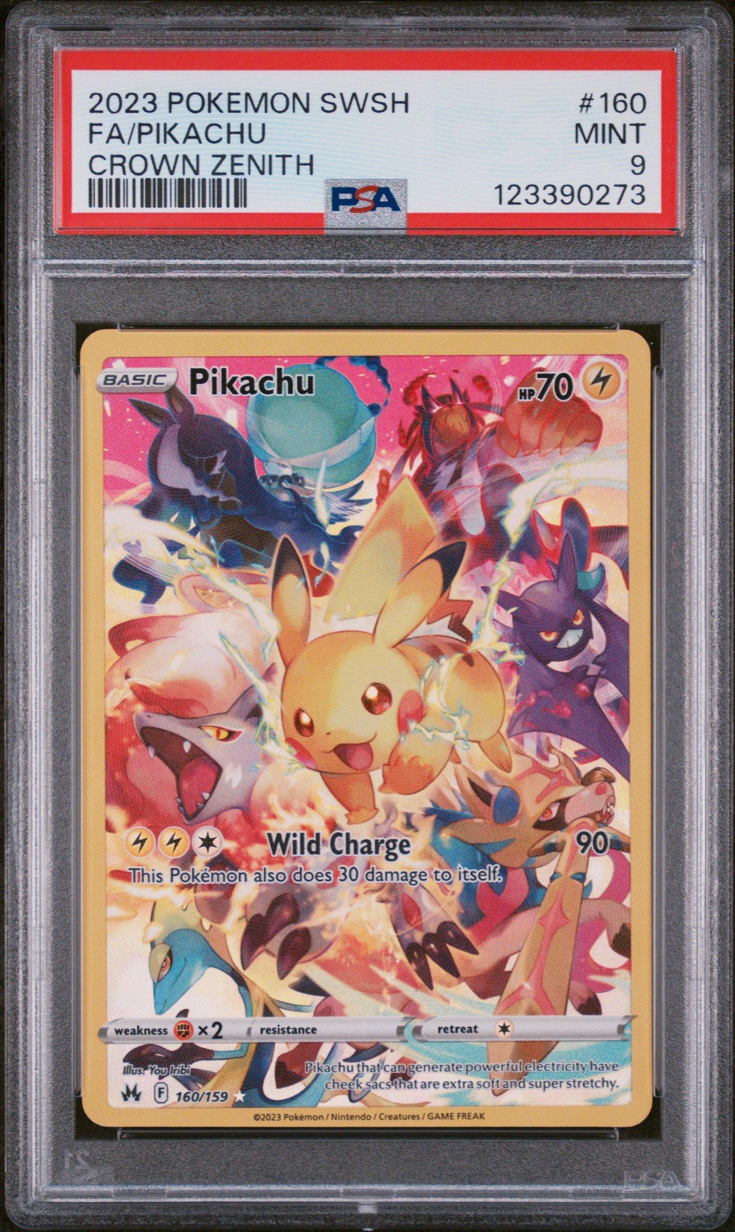 ポケモンカード PSAグレード付き セット 2023 Pokemon Sword And Shield Crown Zenith 160 Full Art/pikachu