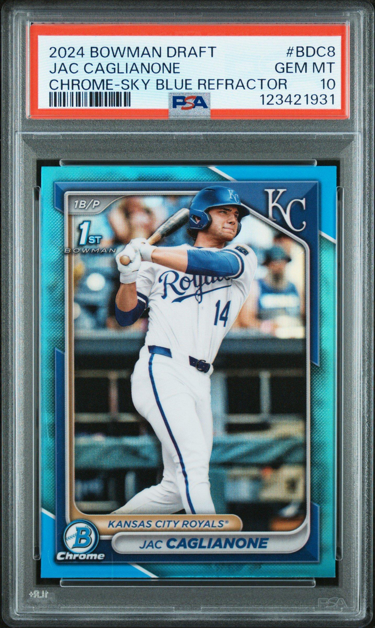 2024 Bowman Draft Bdc8 Jac Caglianone Chrome-sky Blue Refractor 