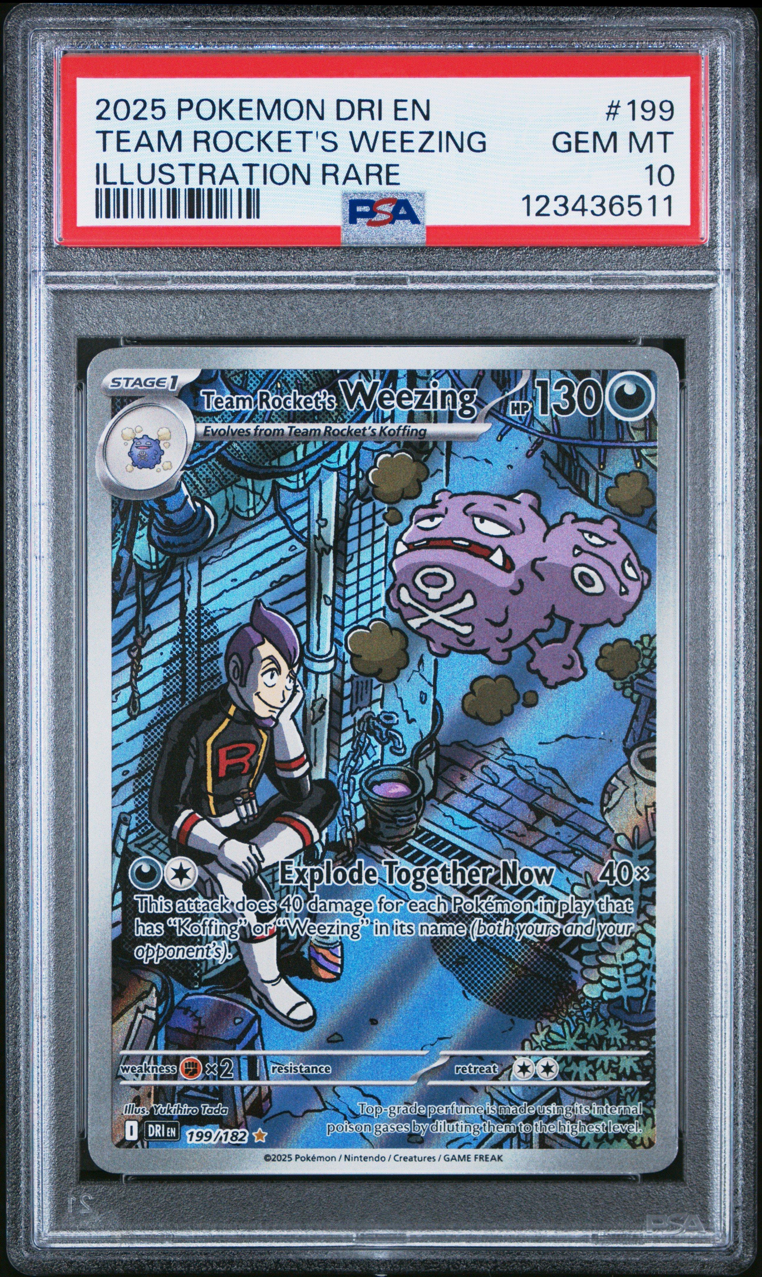 2025 Pokemon Dri En-destined Rivals 199 Team Rocket's Weezing