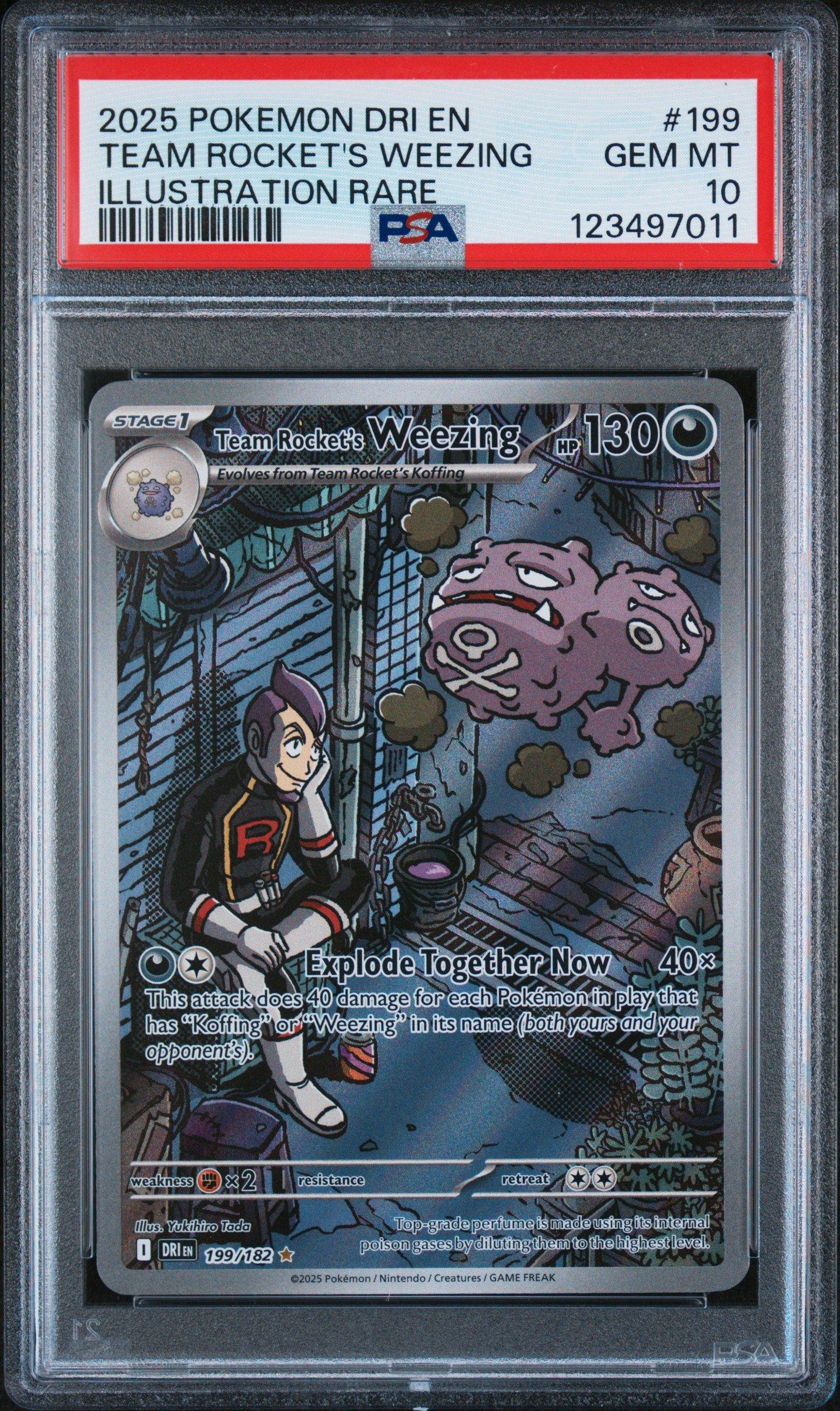 2025 Pokemon Dri En-destined Rivals 199 Team Rocket's Weezing