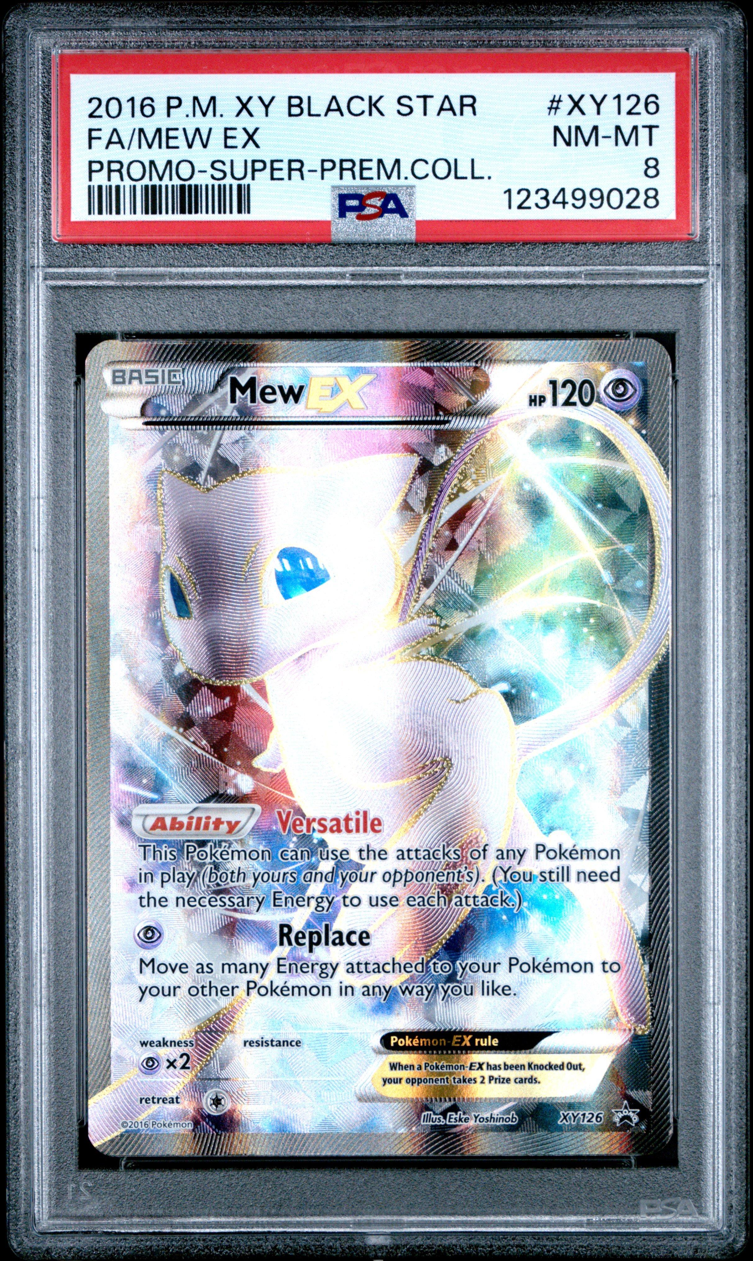 2016 Pokemon Xy Black Star Promo Xy126 Full Art/mew Ex Super