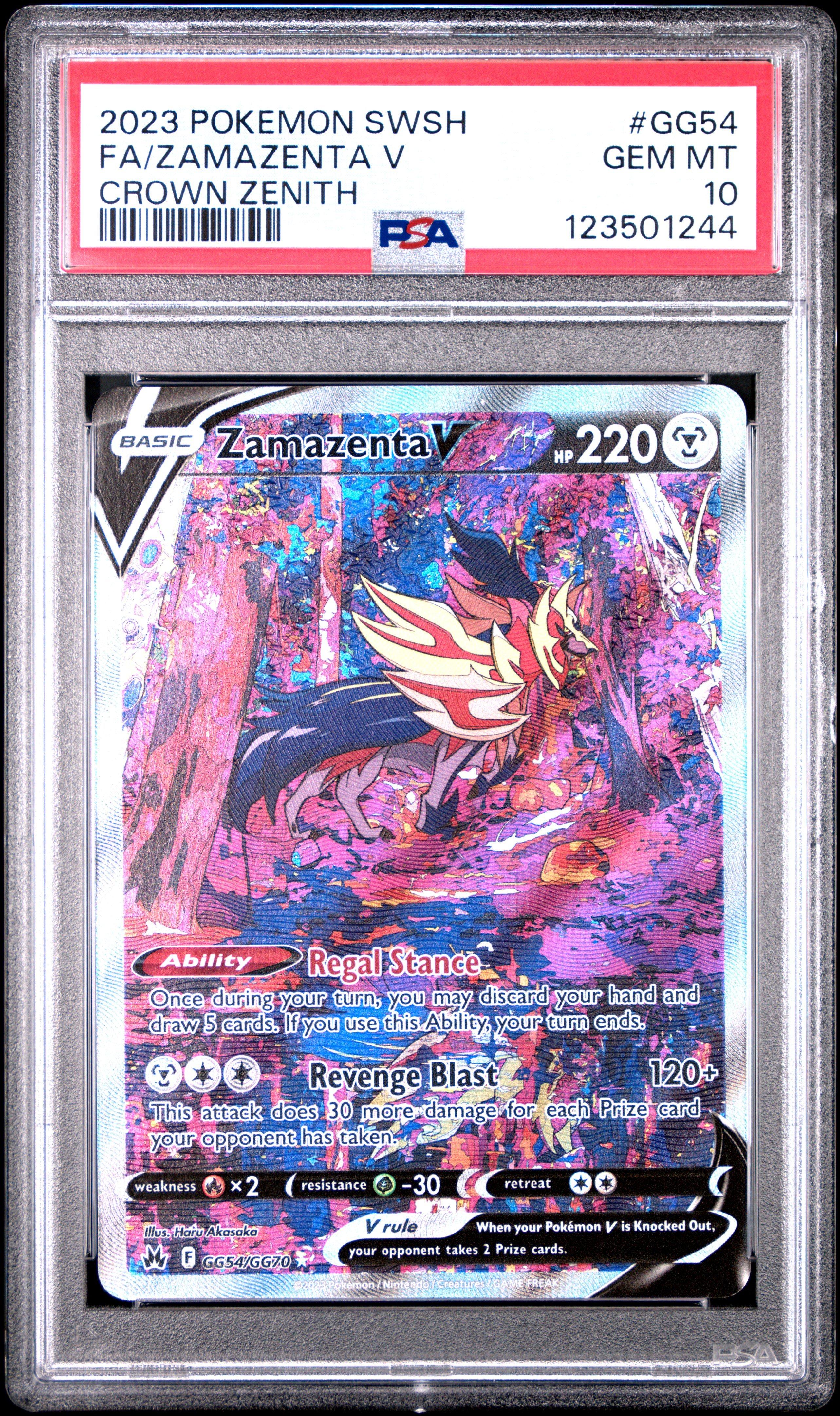 2023 Pokemon Sword And Shield Crown Zenith Gg54 Full Art/zamazenta