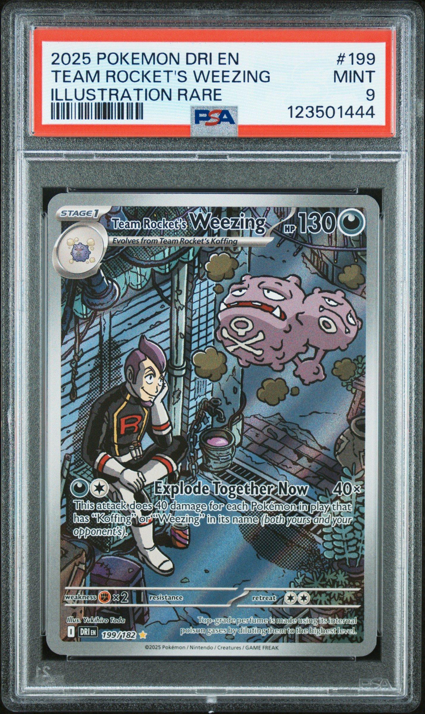 2025 Pokemon Dri En-destined Rivals 199 Team Rocket's Weezing