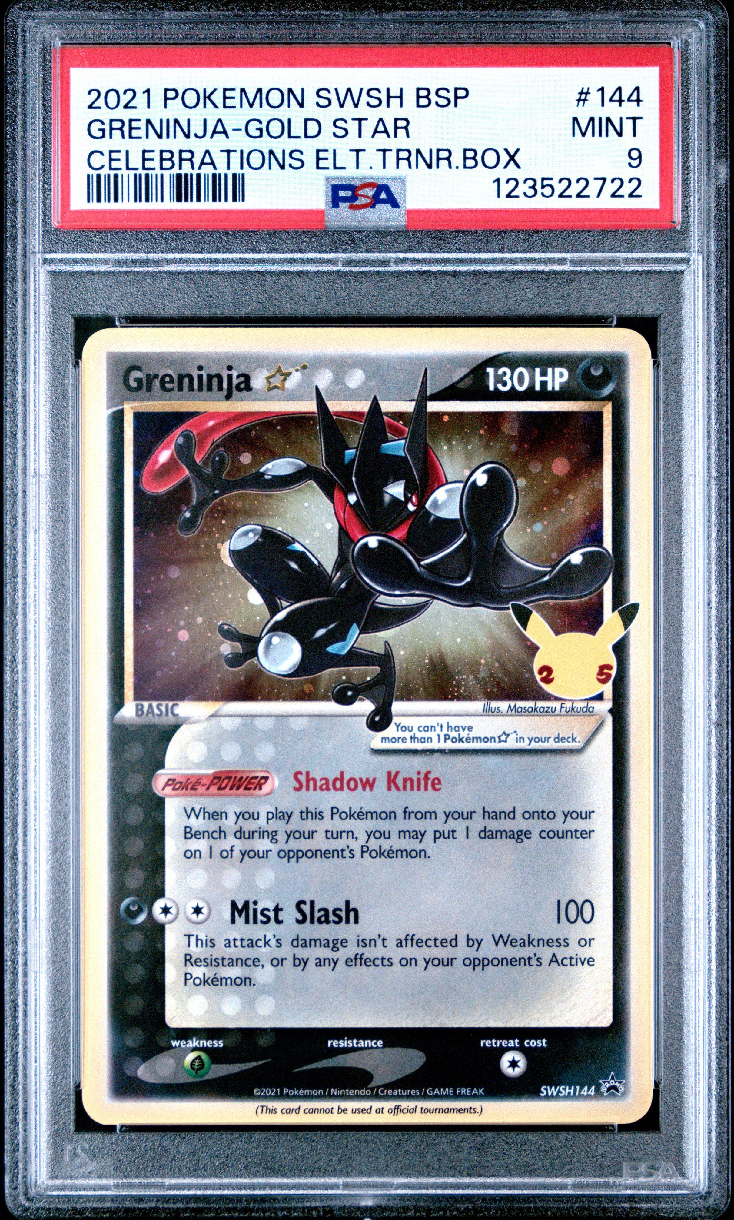 2021 Pokemon Swsh Black Star Promo 144 Greninja-gold Star