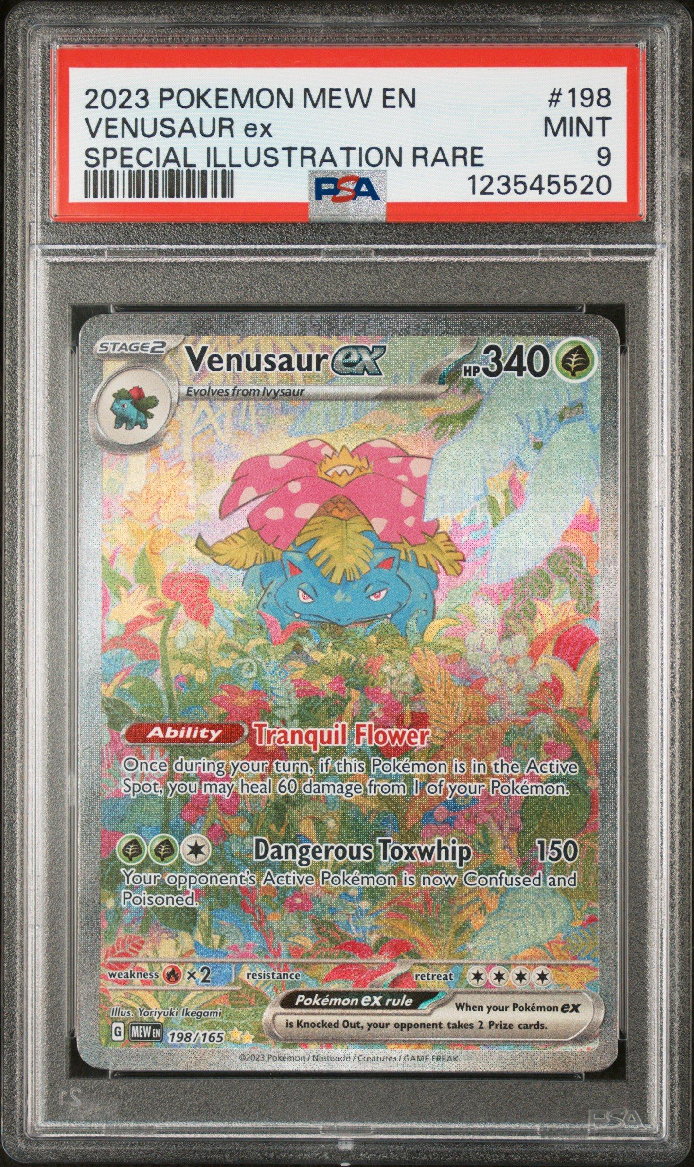 2023 Pokemon Mew En-151 198 Venusaur Ex Special Illustration Rare