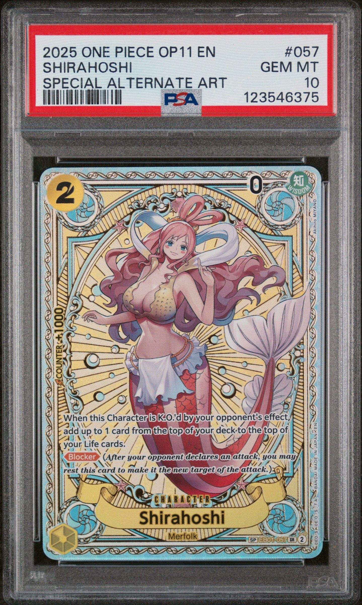 2025 One Piece Op11-a Fist Of Divine Speed 057 Shirahoshi Special