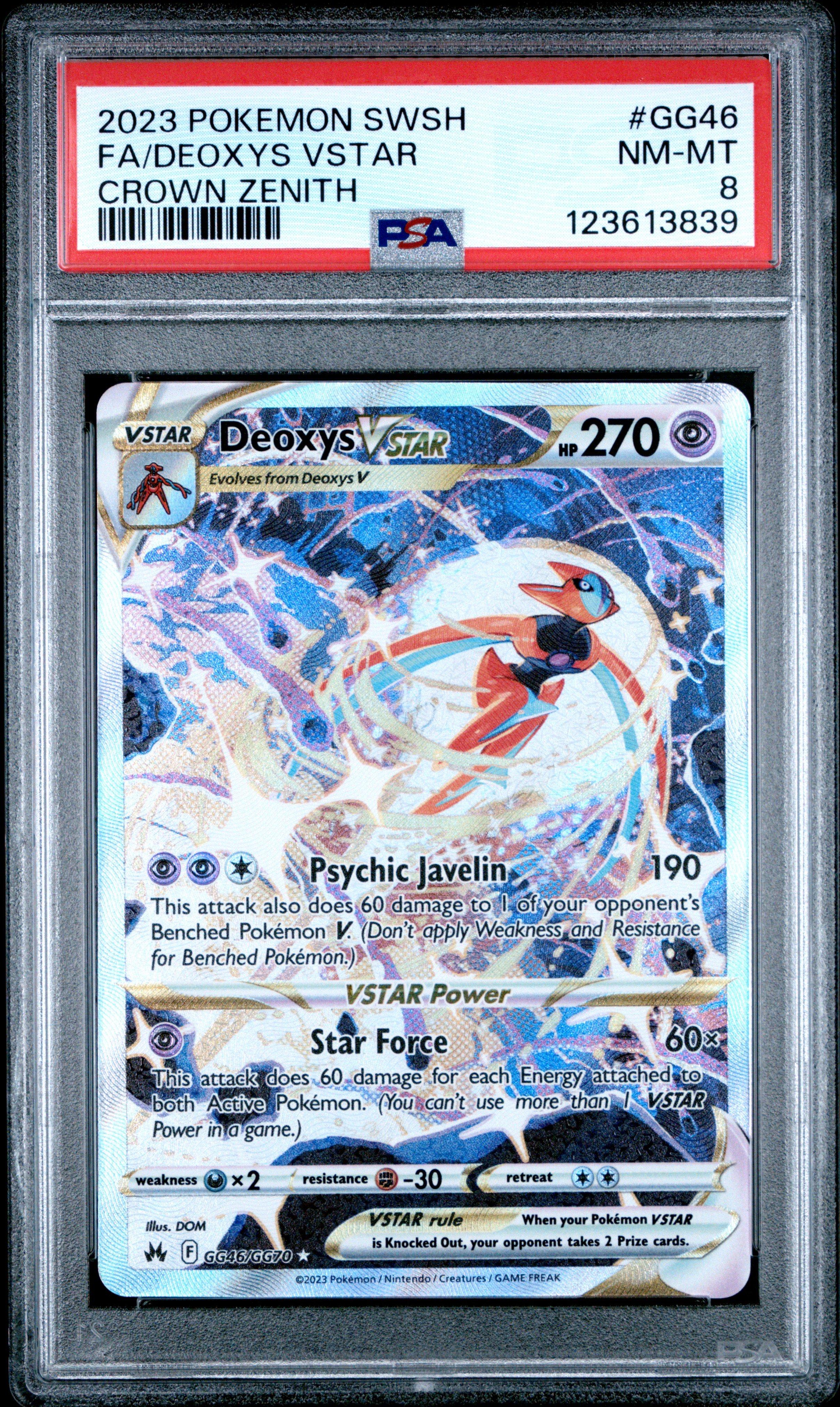2023 Pokemon Sword And Shield Crown Zenith Gg46 Full Art/deoxys