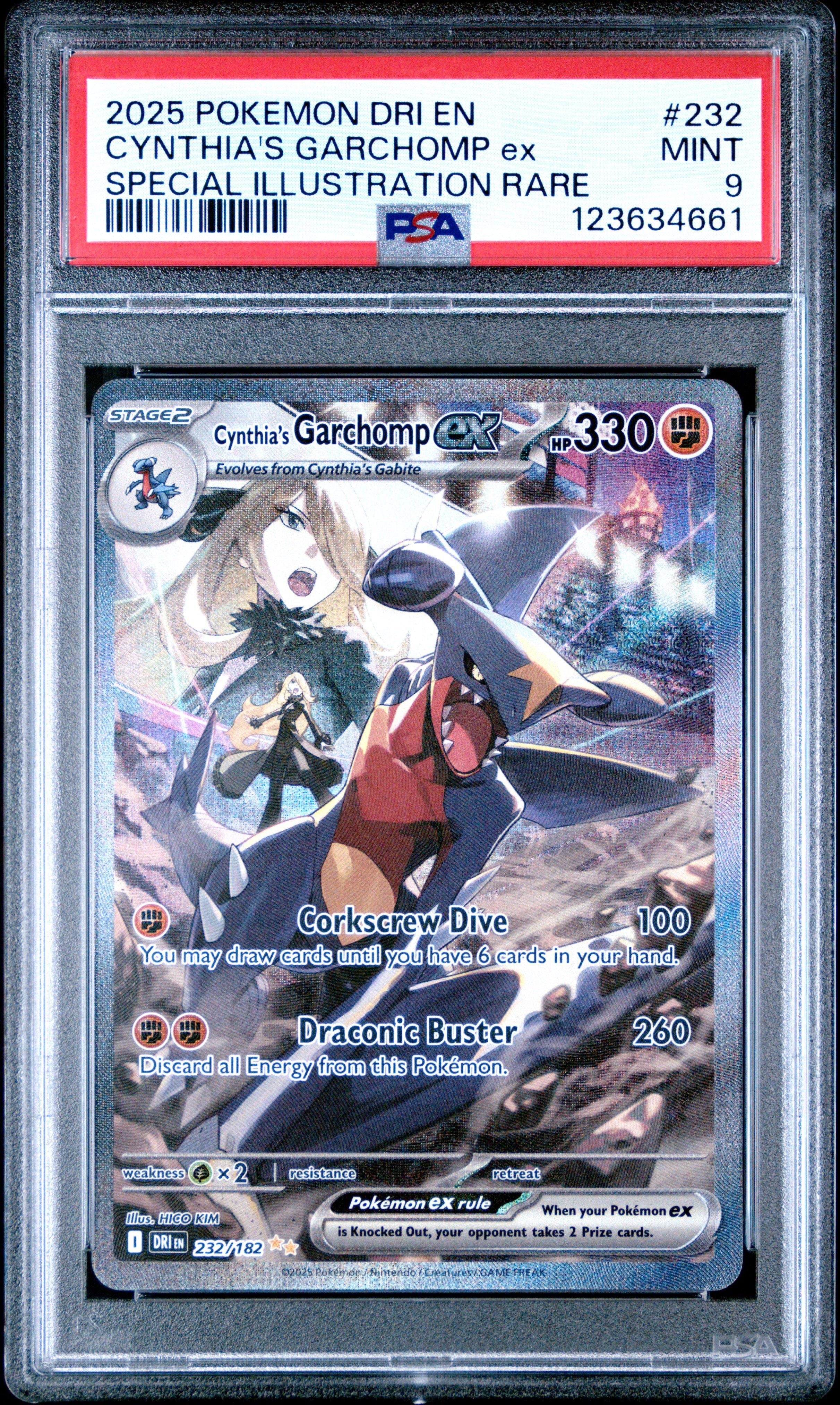 2025 Pokemon Dri En-destined Rivals 232 Cynthia's Garchomp Ex