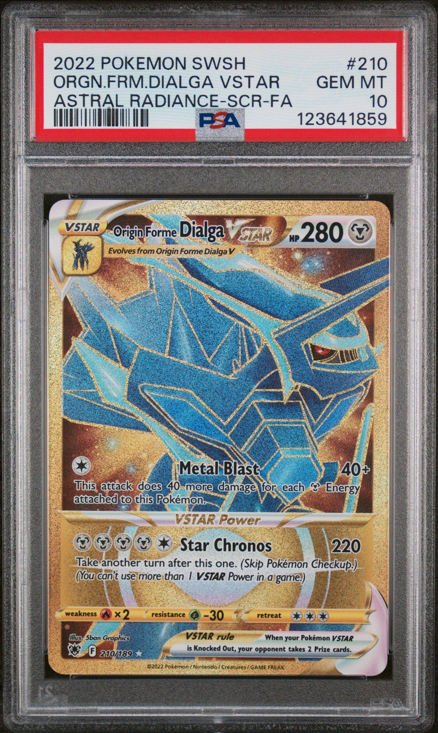 2022 Pokemon Sword & Shield Astral Radiance 210 Full Art/origin