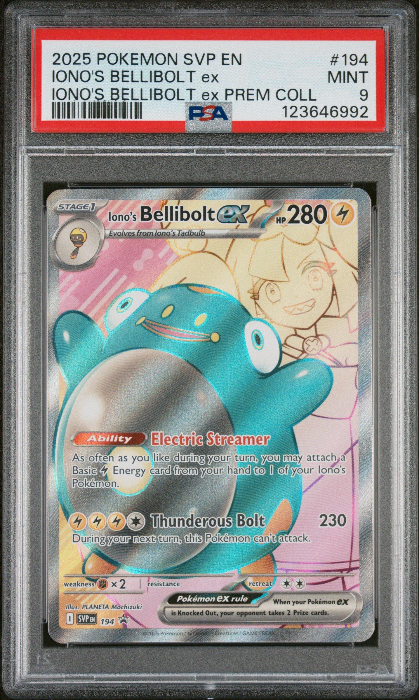 2025 Pokemon Svp En-sv Black Star Promo 194 Iono's Bellibolt Ex