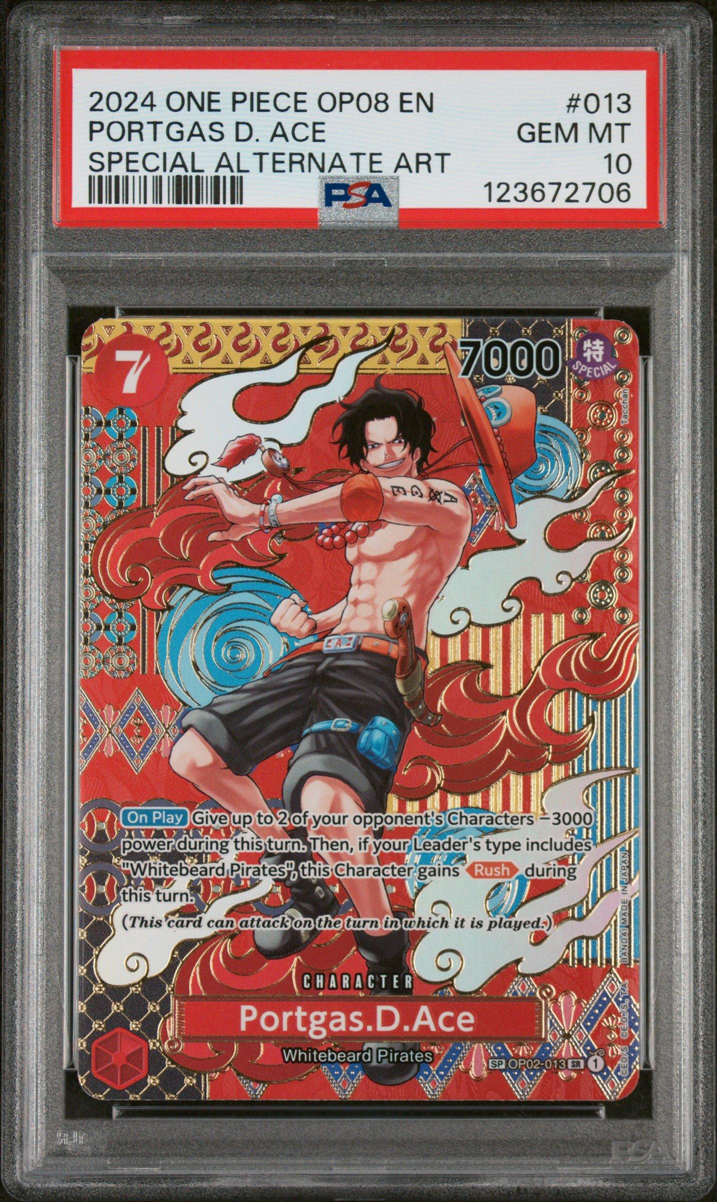 2024 One Piece Op08-two Legends 013 Portgas D. Ace Special