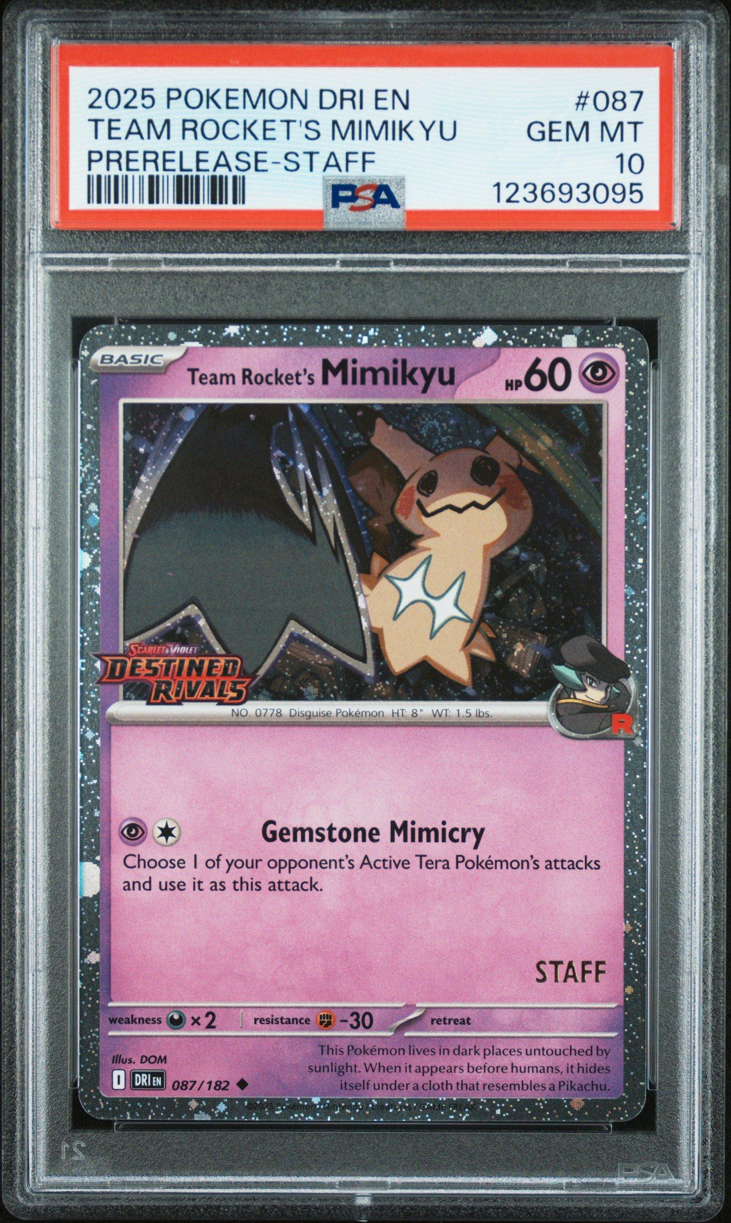 2025 Pokemon Dri En-destined Rivals 087 Team Rocket's Mimikyu
