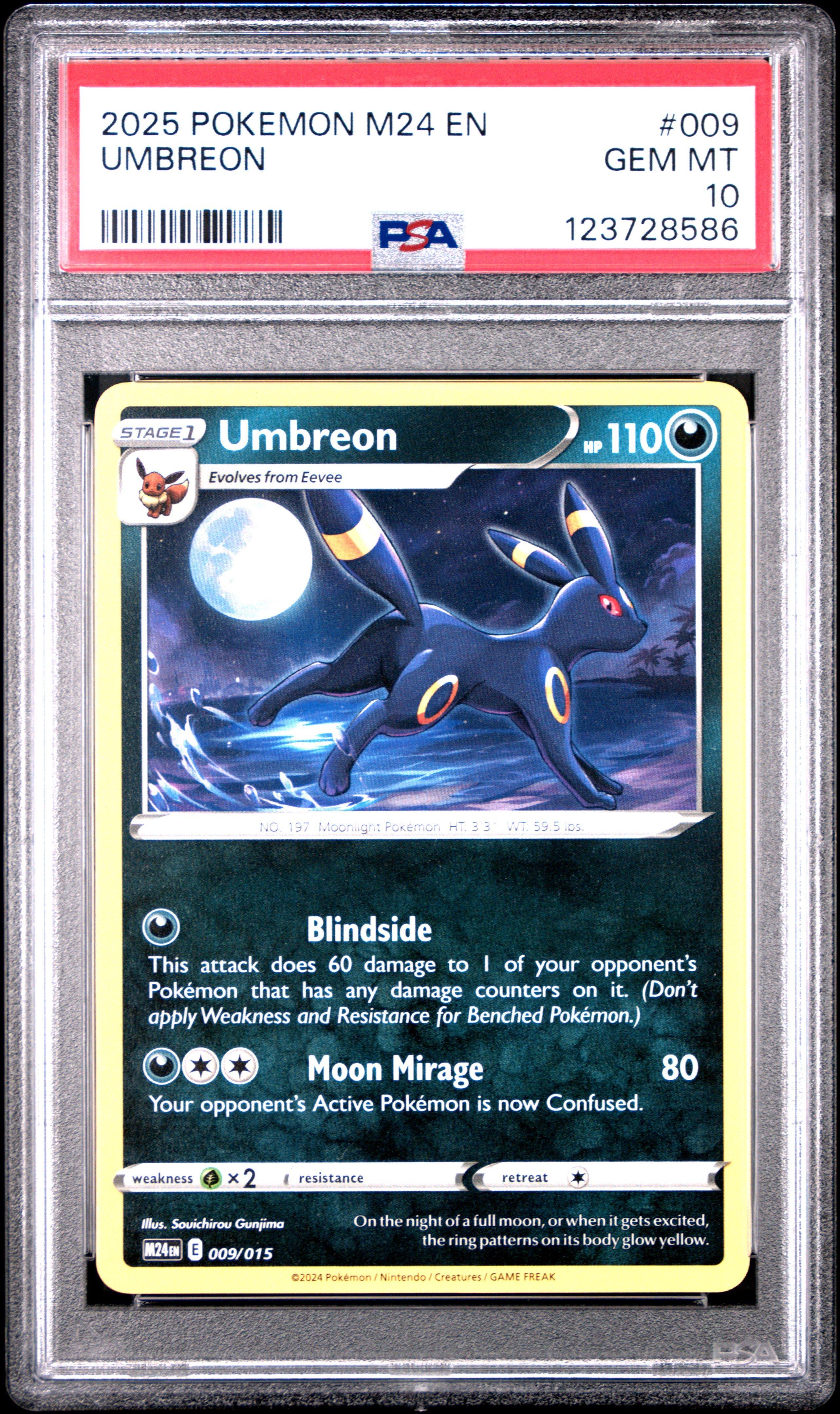 2025 Pokemon M24 En-mcdonald's Collection 009 Umbreon PSA 10