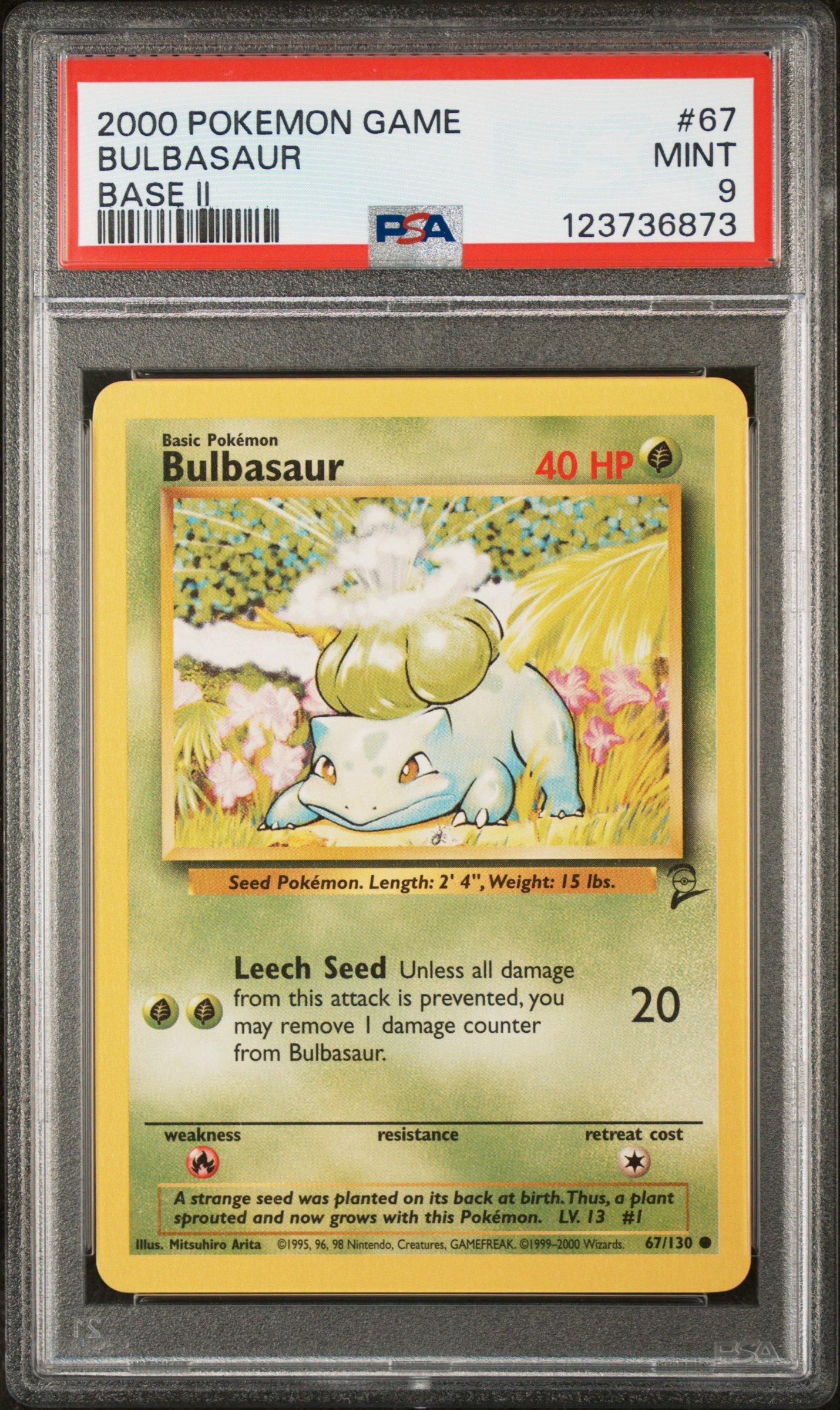 2000 Pokemon Game Base Ii 67 Bulbasaur PSA
