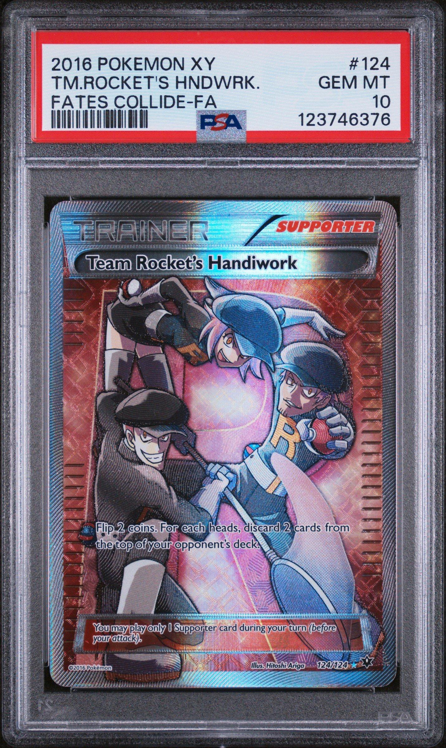 コバルトマン 2016 Pokemon Xy Fates Collide 124 Full Art/team Rocket's Handiwork