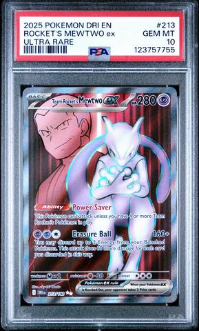 2025 Pokemon Dri En-destined Rivals 213 Team Rocket's Mewtwo Ex