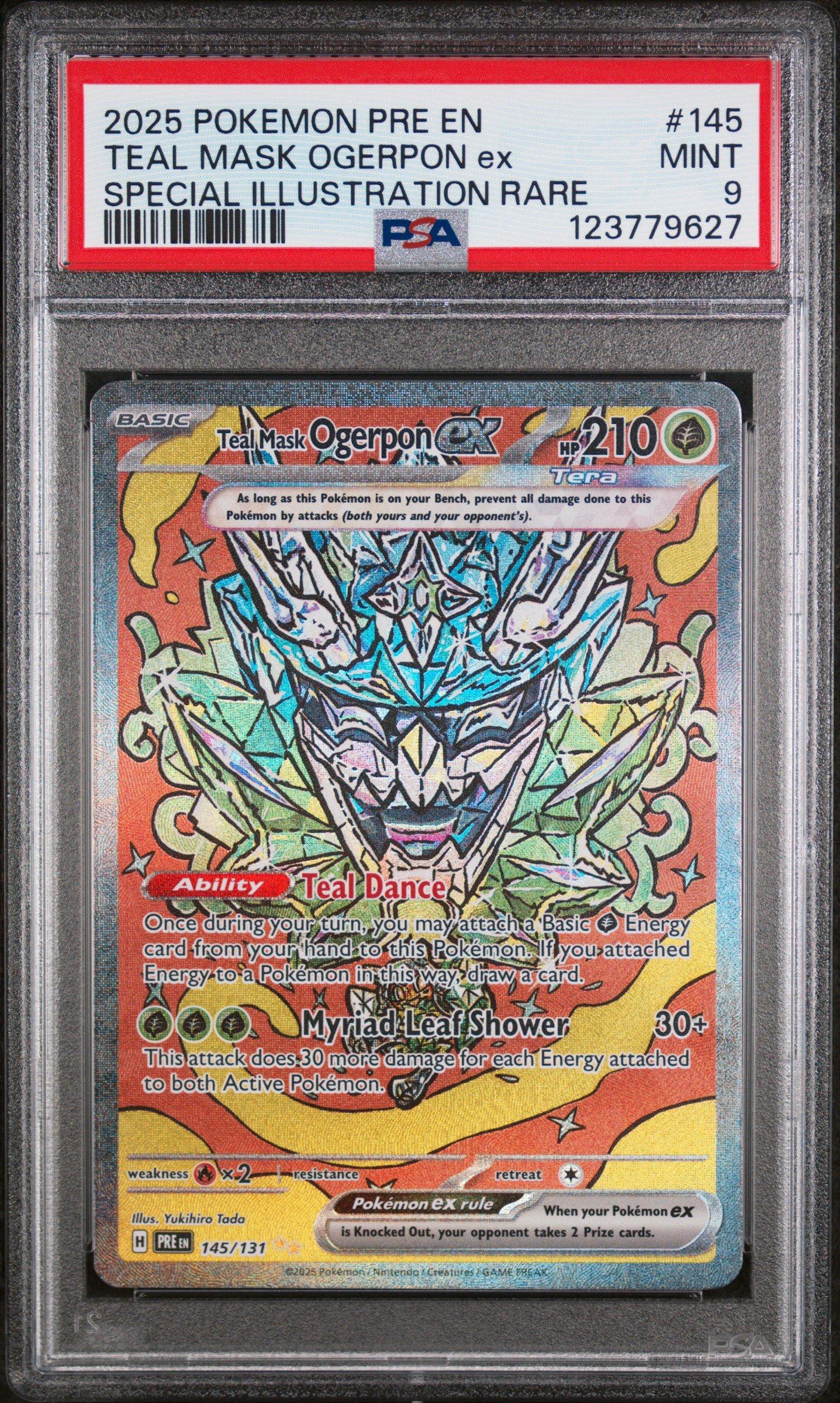 2025 Pokemon Pre En-prismatic Evolutions 145 Teal Mask Ogerpon Ex