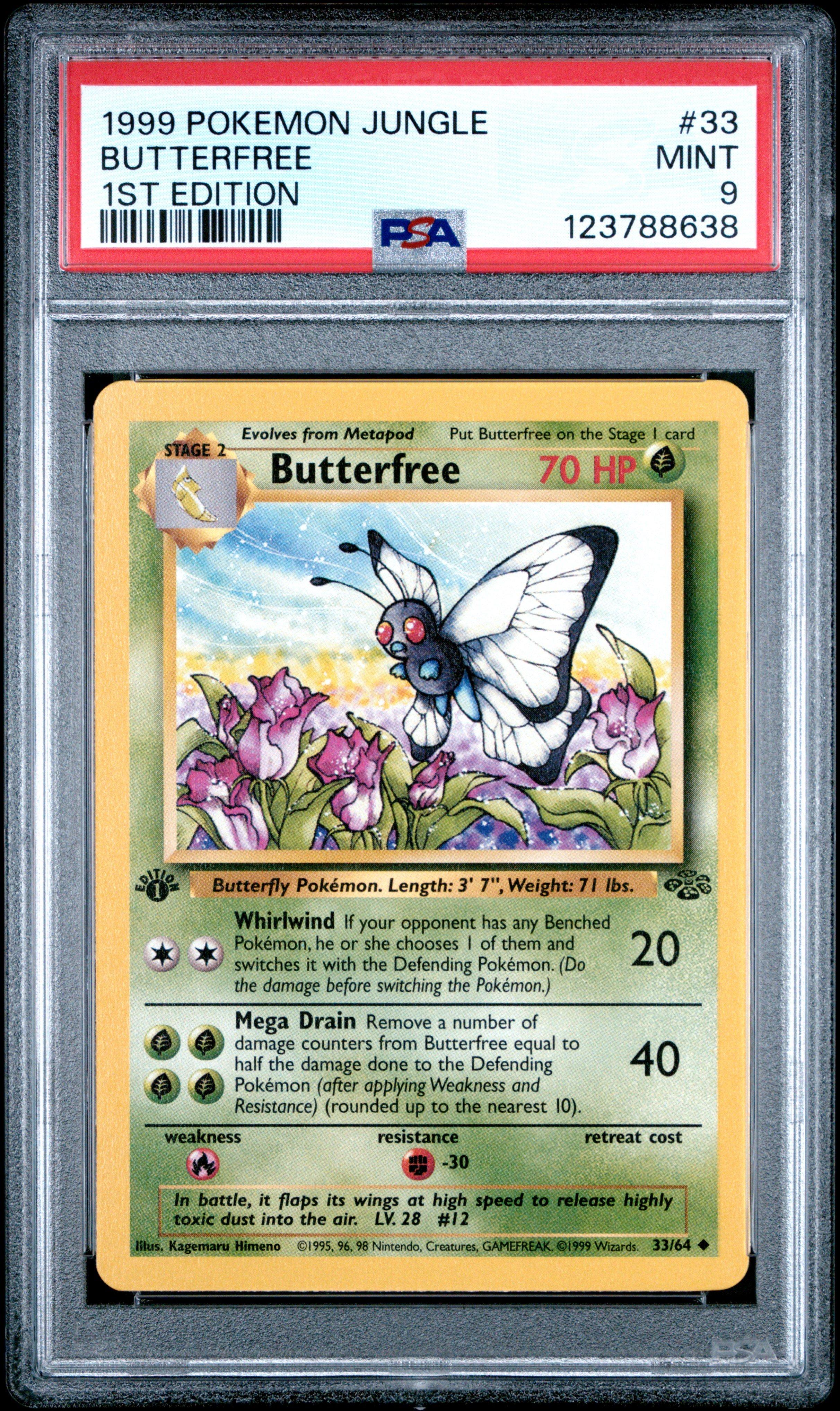 butterfly pokemon card - Butterfree 012/165 - Pokemon 151 - Reverse Foil Colorless Magic Dust (20) Flip a coin Butterfree - Jungle #33 Pokemon