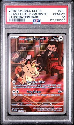 2025 Pokemon Dri En-destined Rivals 203 Team Rocket's Meowth