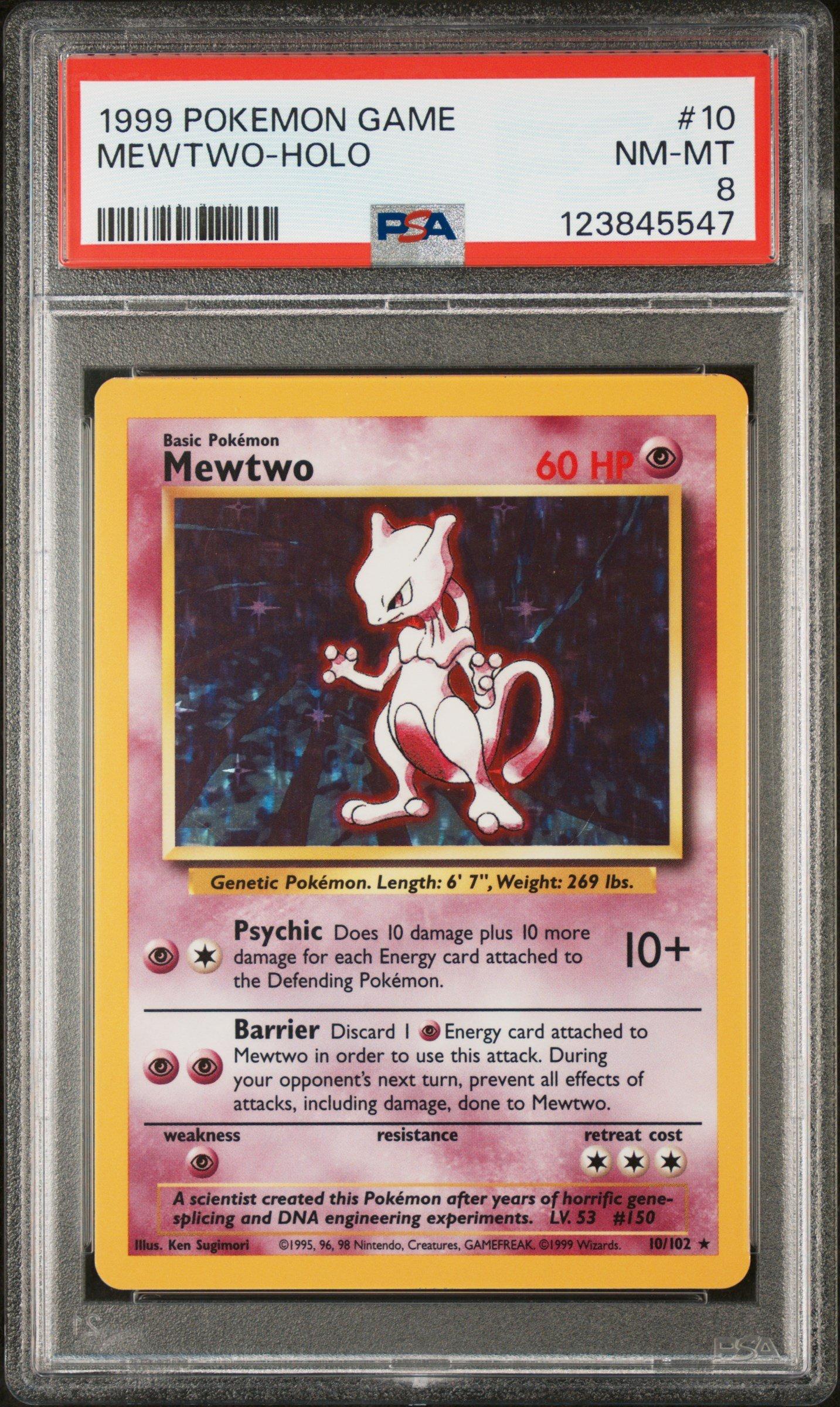 1999 Pokemon Game 10 Mewtwo-holo PSA 8 Graded Card | GameStop