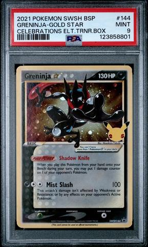 2021 Pokemon Swsh Black Star Promo 144 Greninja-gold Star
