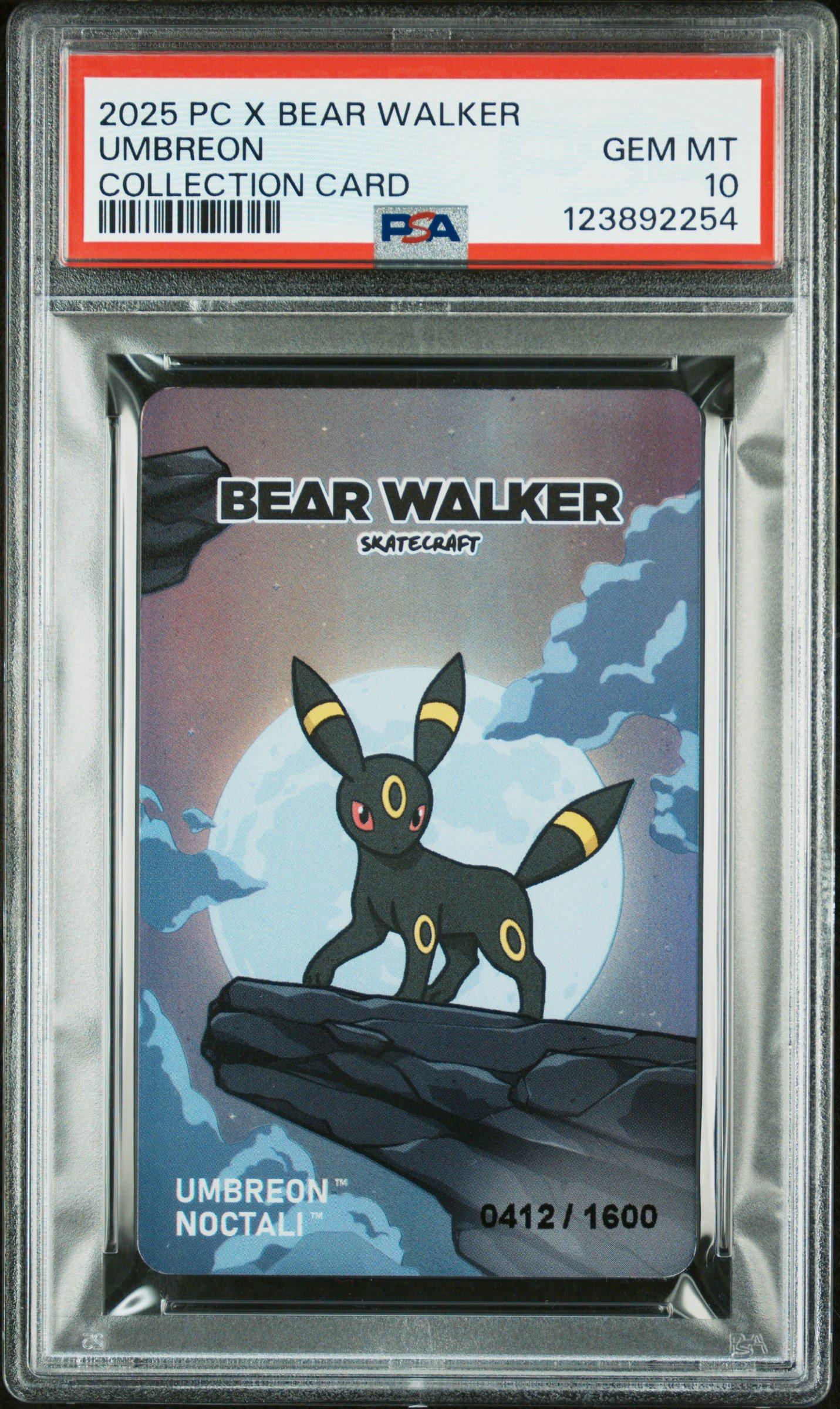 2025 Pokemon Center X Bear Walker Collection Cards Umbreon PSA 10 Graded  Card | GameStop