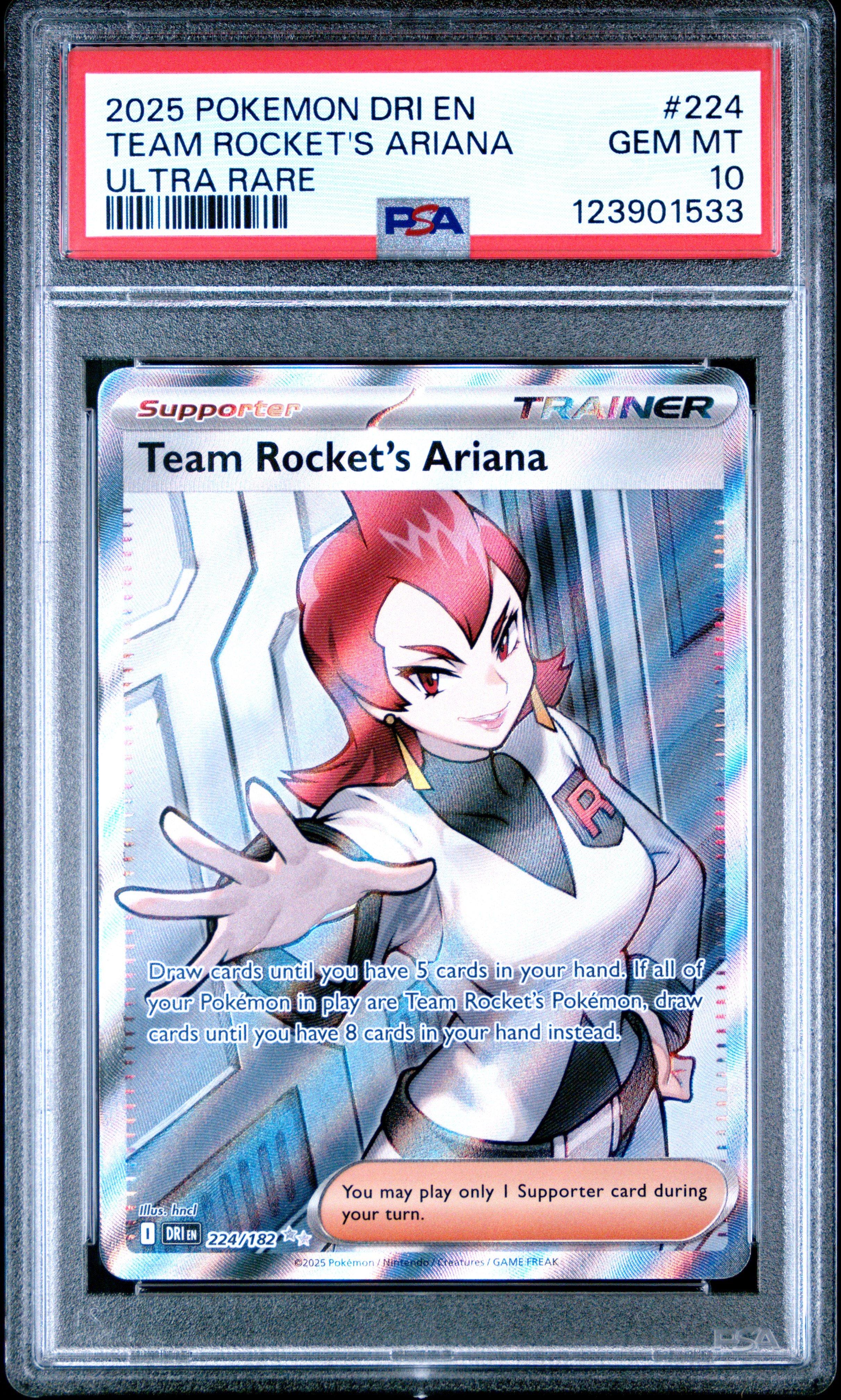 2025 Pokemon Dri En-destined Rivals 224 Team Rocket's Ariana Ultra