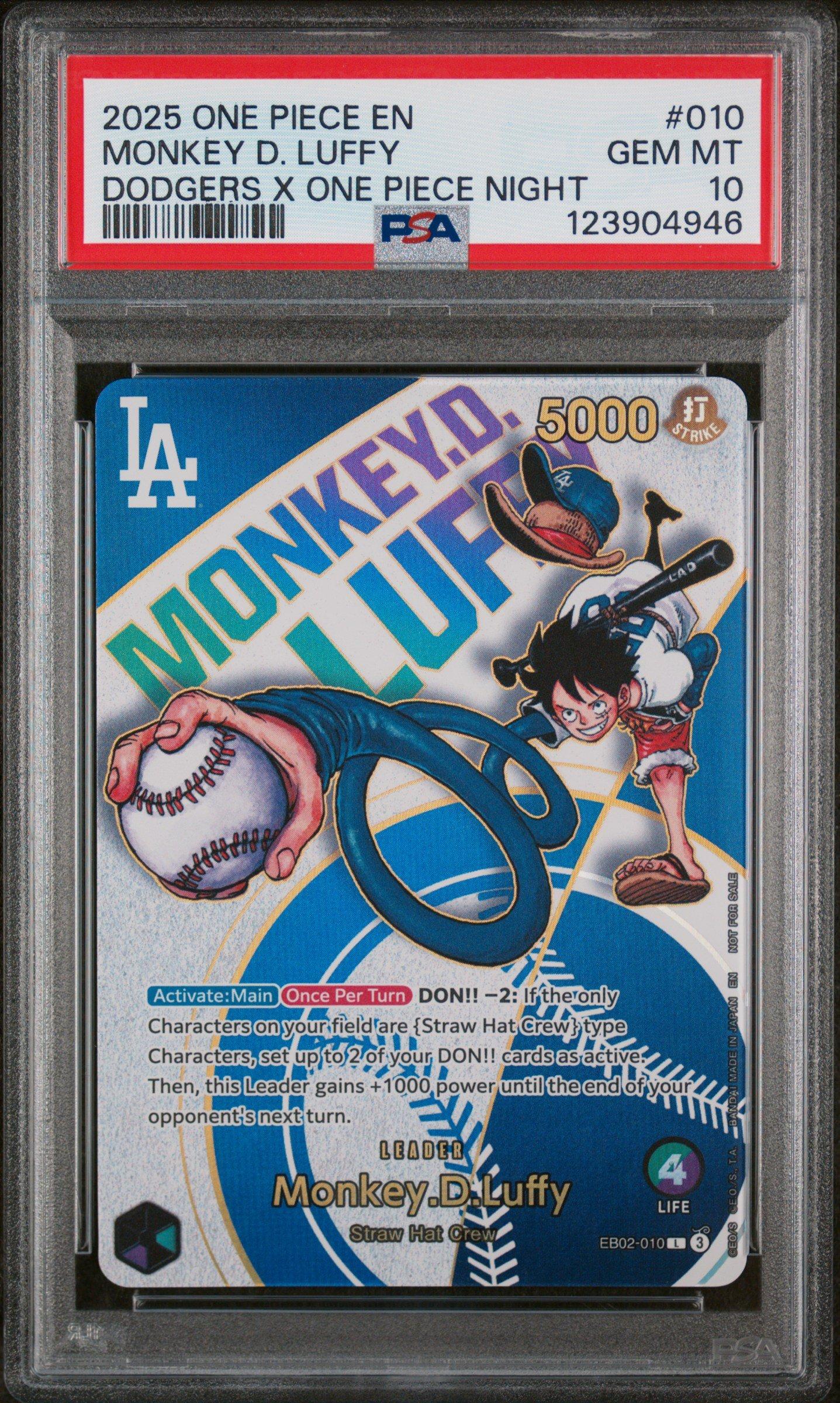 ワンピース カードゲーム PSA10 ONE PIECE MONKEY D. LUFFY #061 PSA 10 Monkey D. Luffy OP09-061 Leader Alt Art One Piece Card