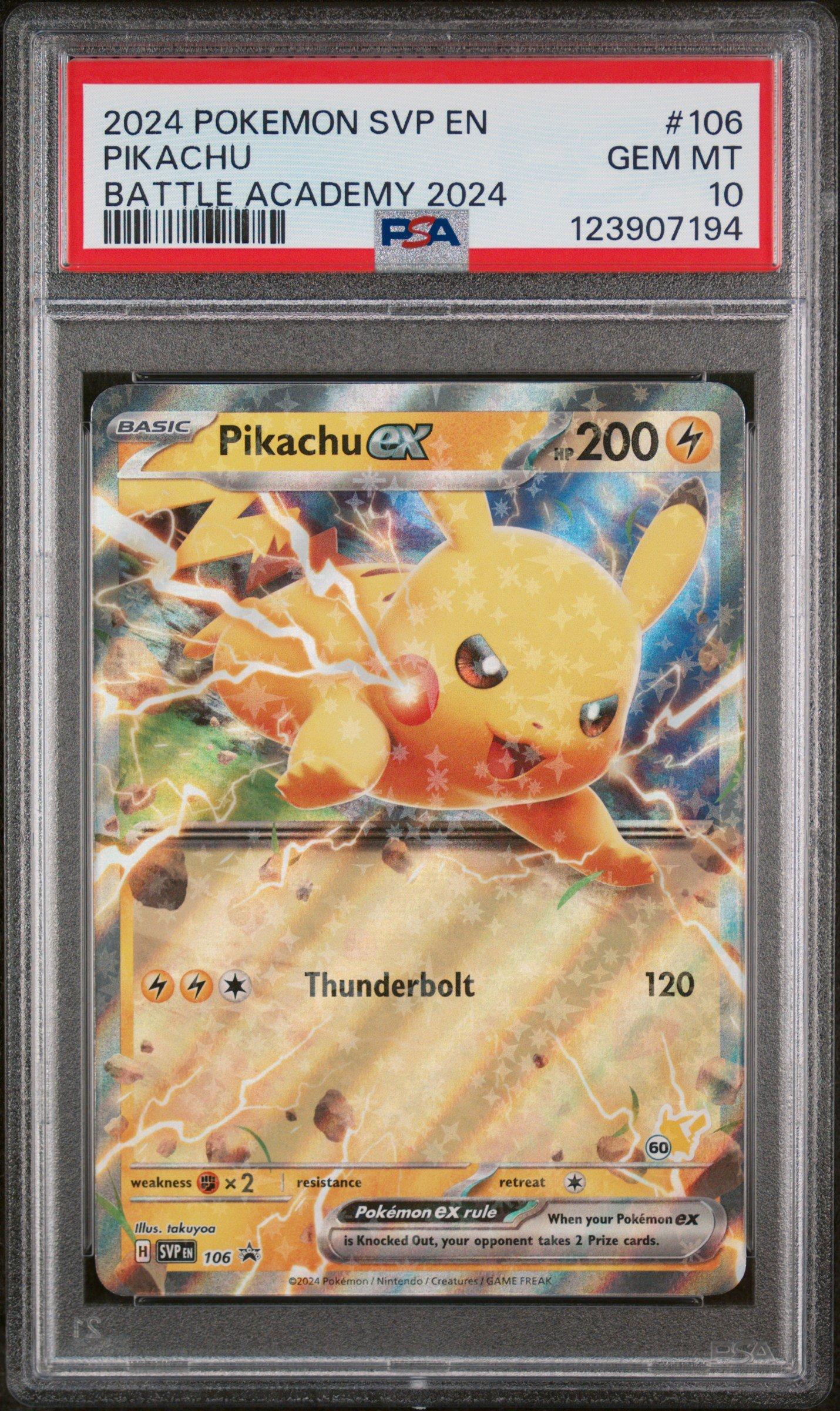 【PSA10】Pikachu 2024 PROMO #242 PSA 10 Pikachu 242/SV-P Pokemon Illustration Contest 2024 Promo
