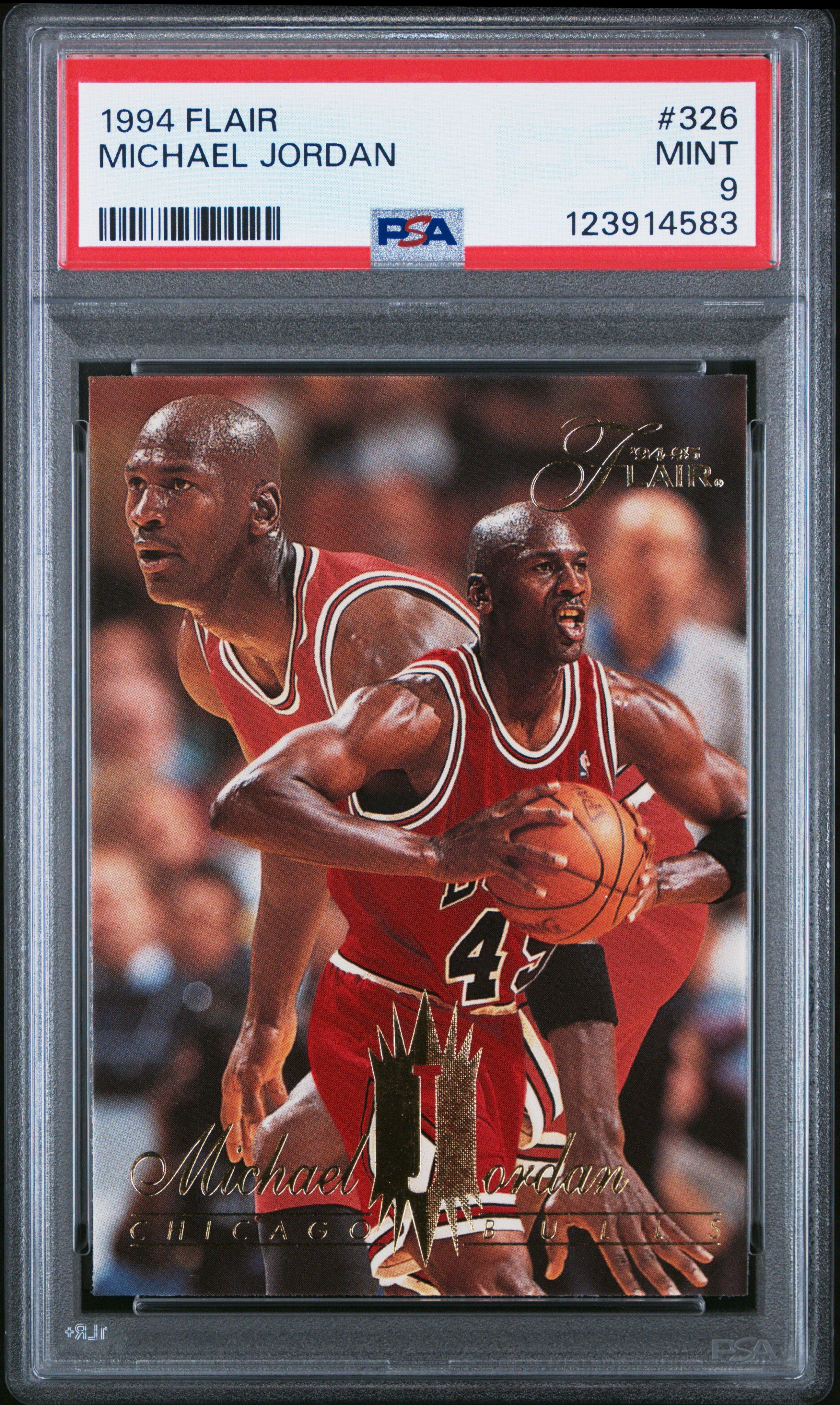 psa graded sports cards Shohei Ohtani Card Mystery Power Pack - 1 PSA Graded Ohtani Card and 2 Packs of Per Pack baseball cards 1994 Flair 326 Michael Jordan