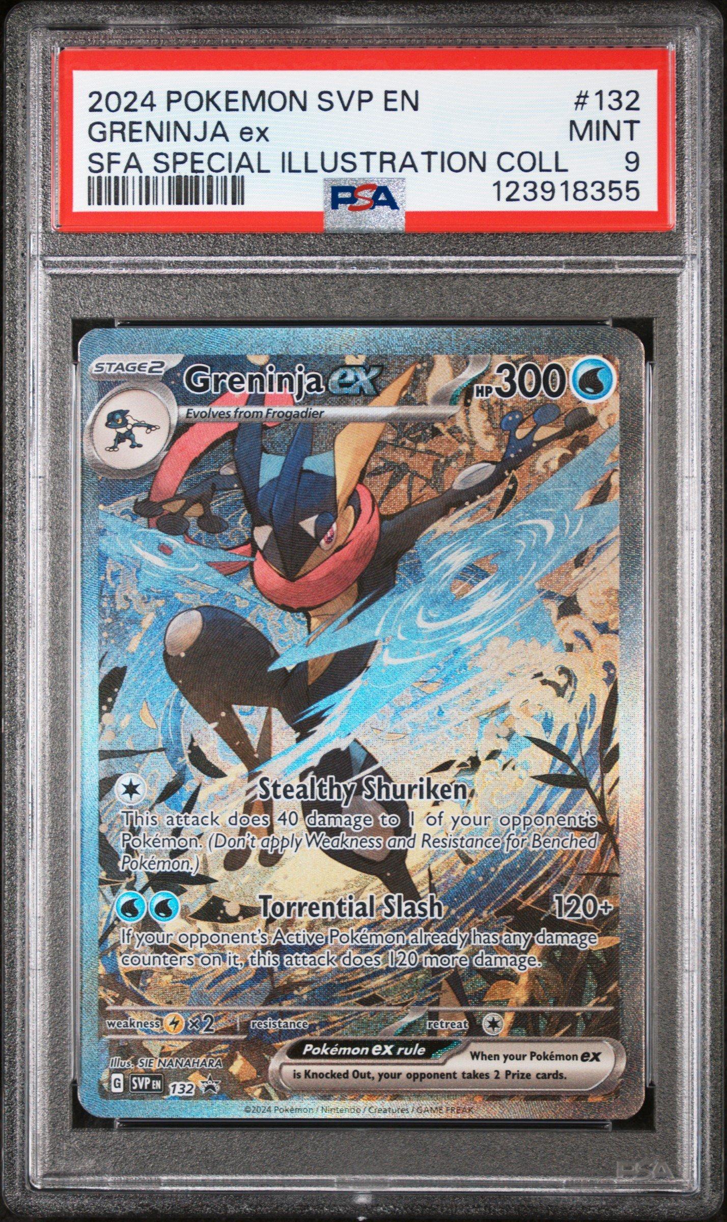 ゲッコウガex P [SVP EN 132] 英語版 Greninja　PSA9 2024 Pokemon Svp En-sv Black Star Promo 132 Greninja Ex Shrouded