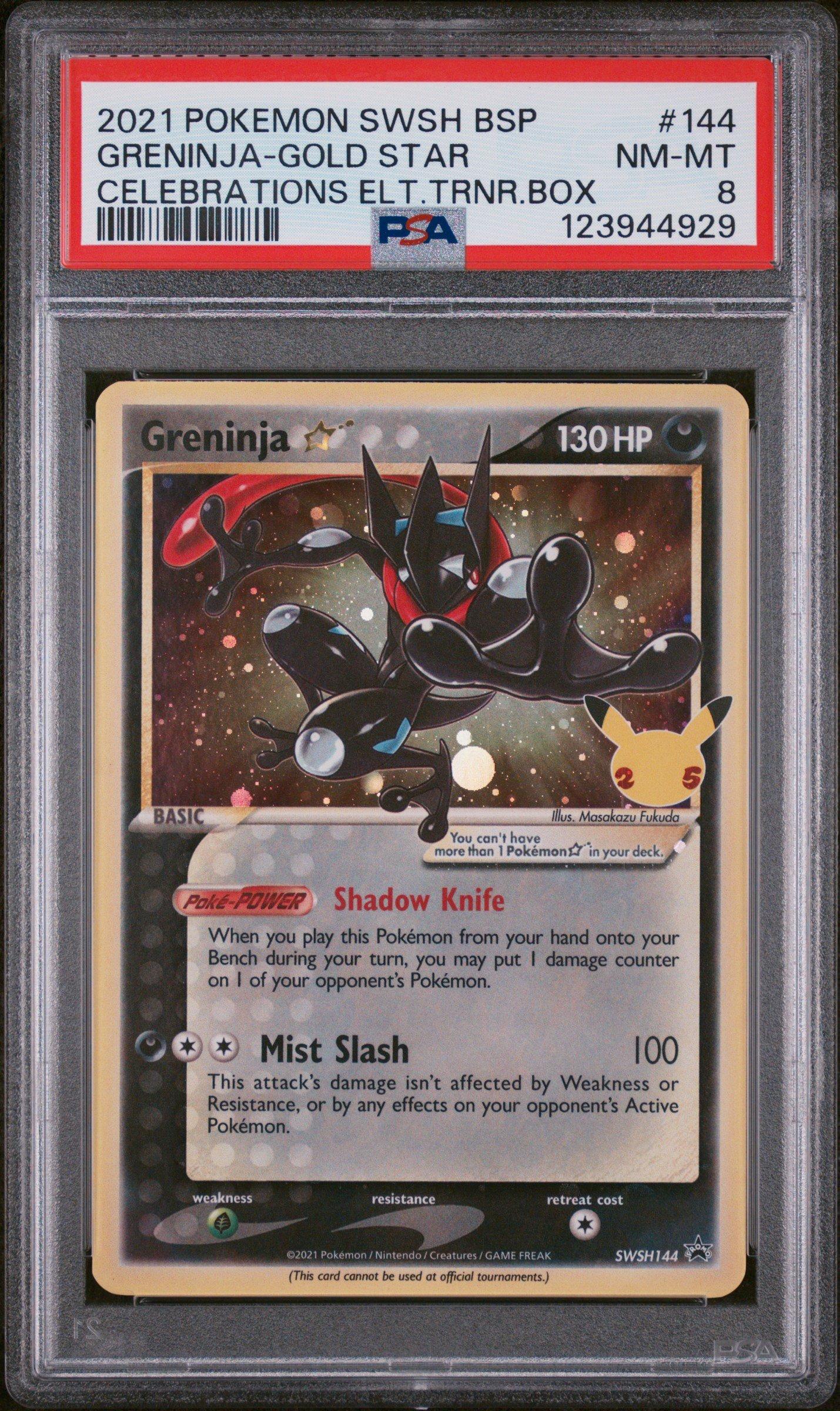 2021 Pokemon Swsh Black Star Promo 144 Greninja-gold Star