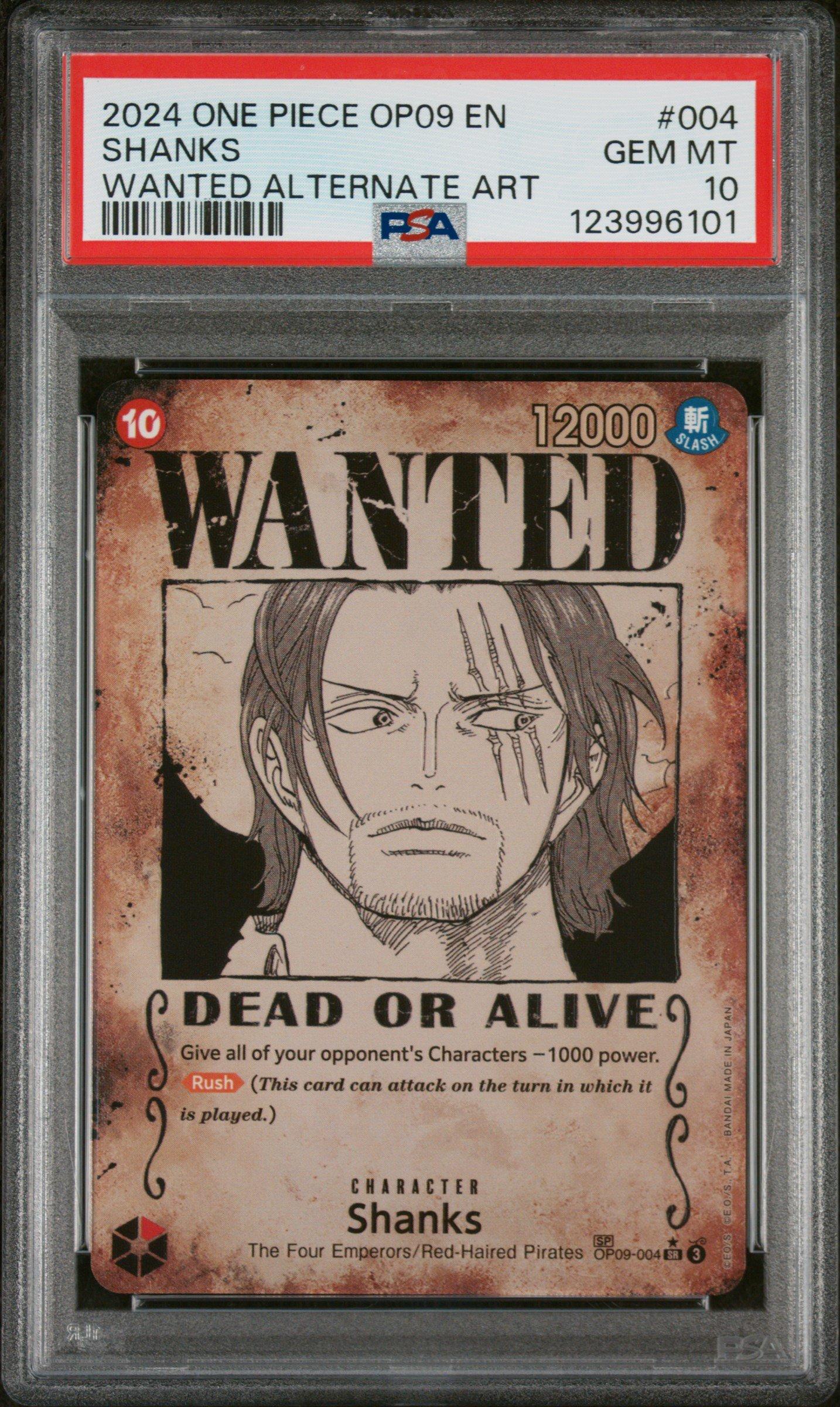 2024 One Piece Op09-emperors In The New World 004 Shanks Wanted