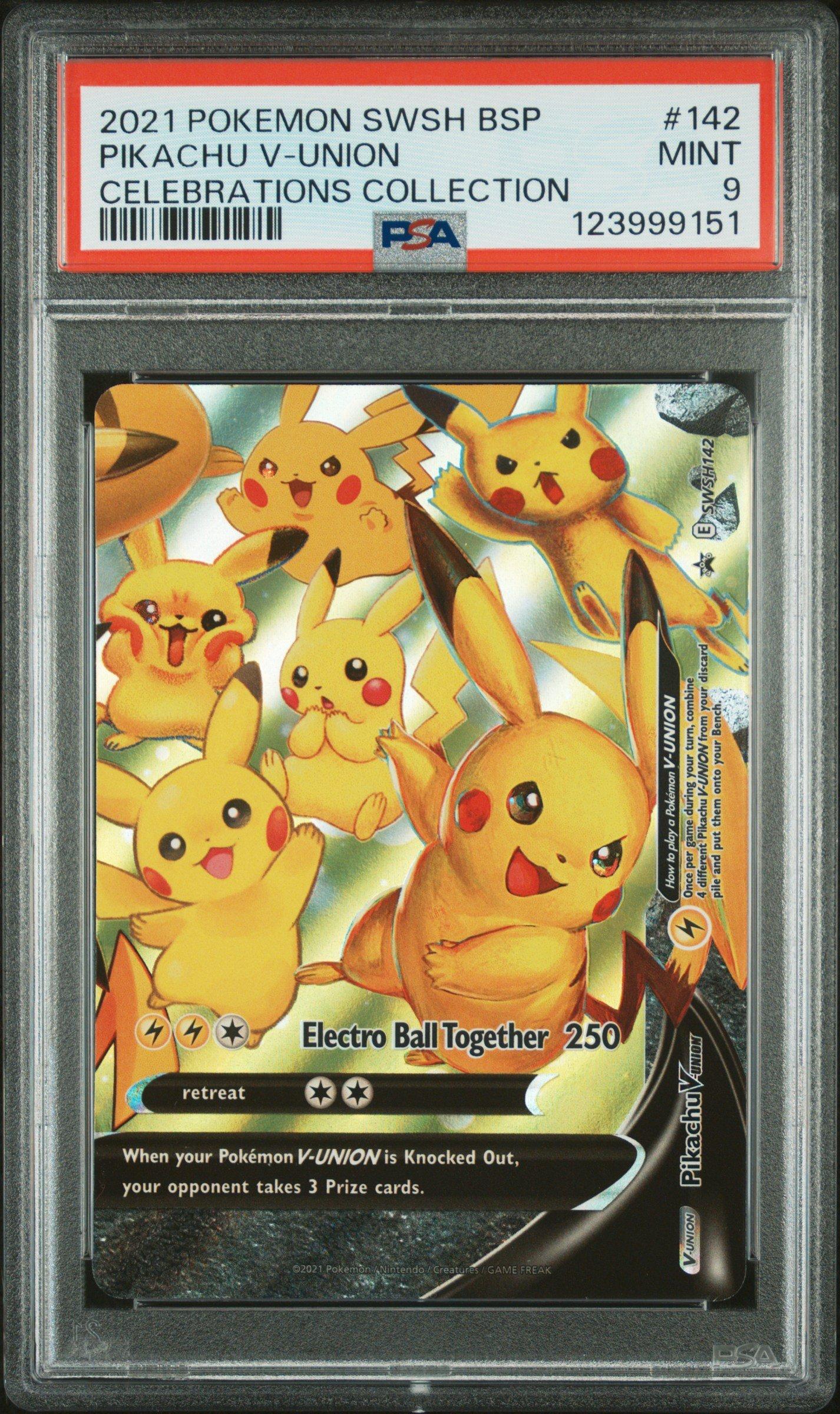 2021 Pokemon Swsh Black Star Promo 142 Pikachu V-union
