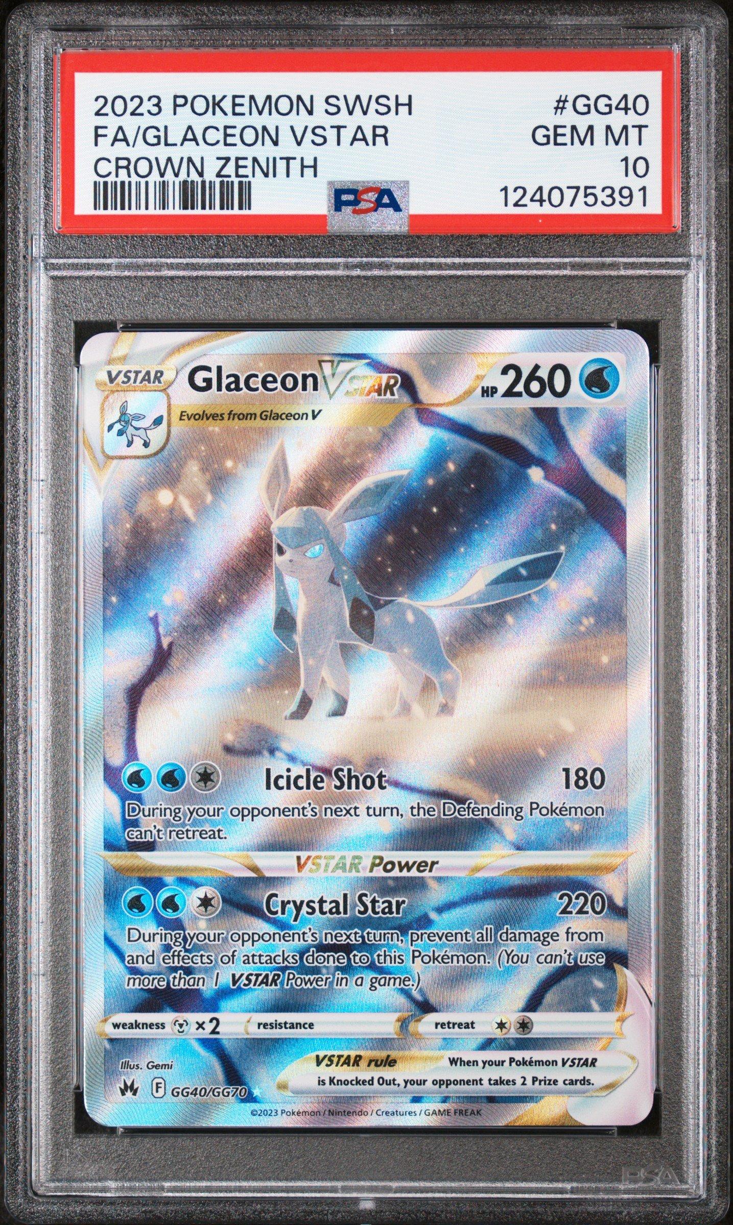2023 Pokemon Sword And Shield Crown Zenith Gg40 Full Art/glaceon