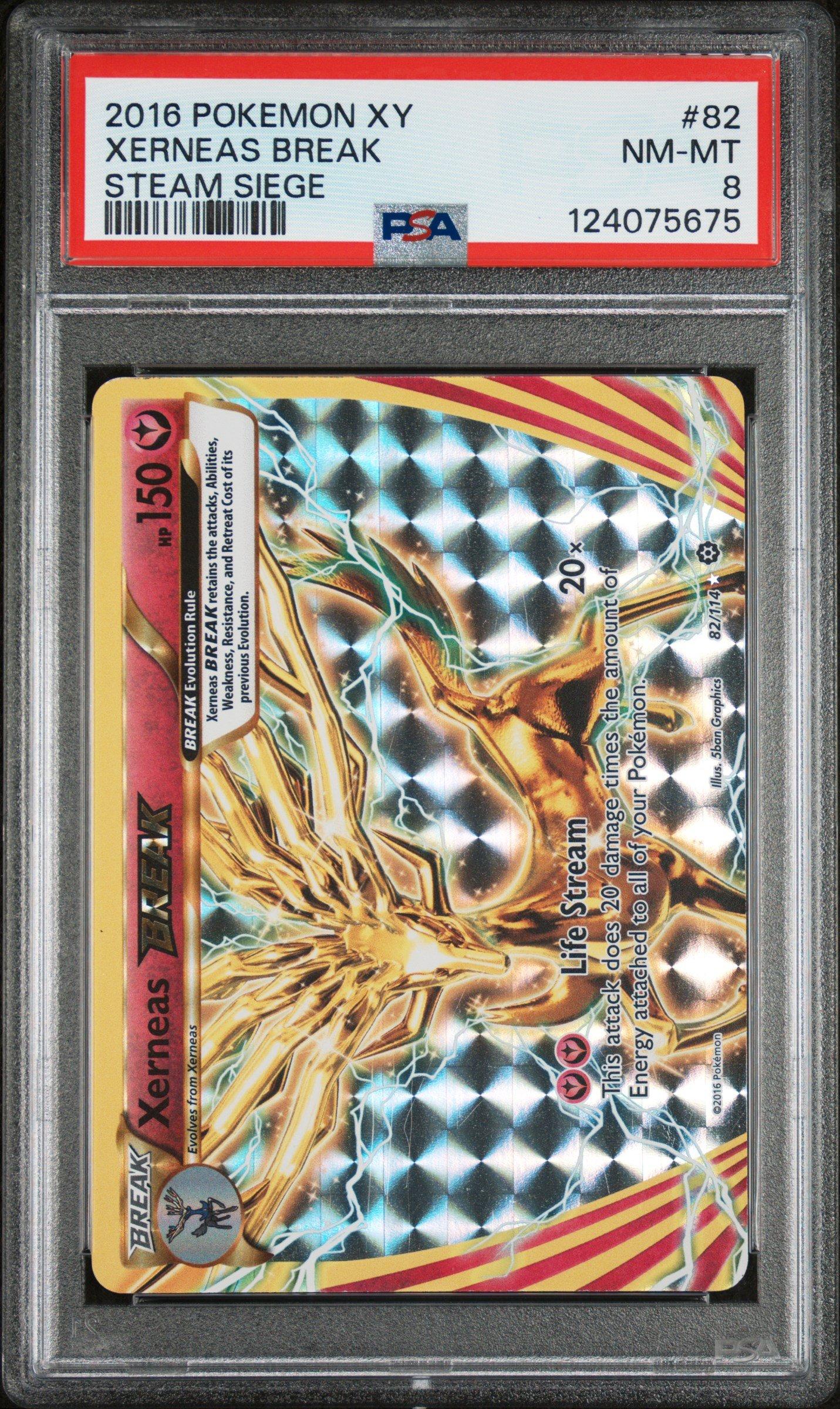 2016 Pokemon Xy Steam Siege 82 Xerneas Break PSA