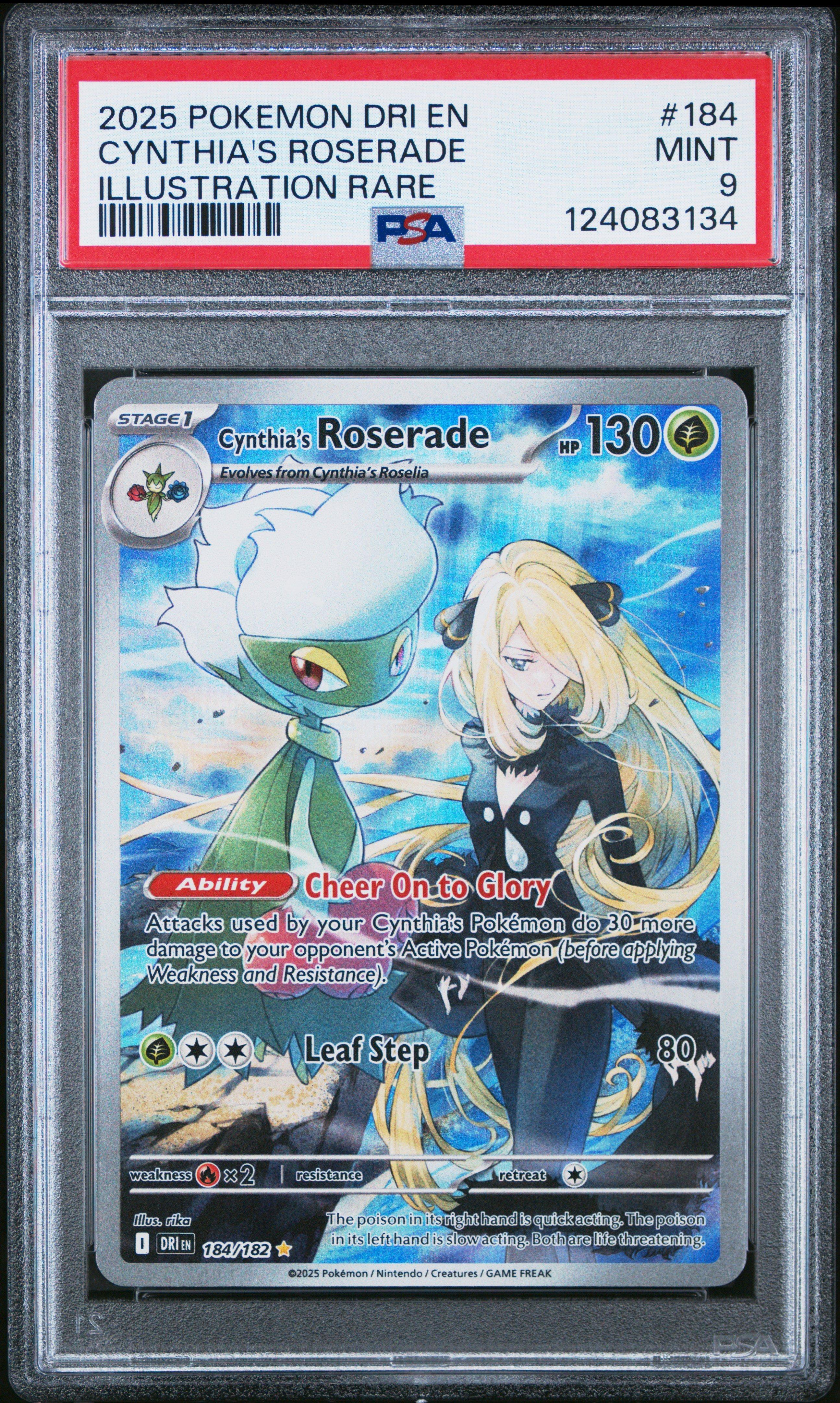 2025 Pokemon Dri En-destined Rivals 184 Cynthia's Roserade