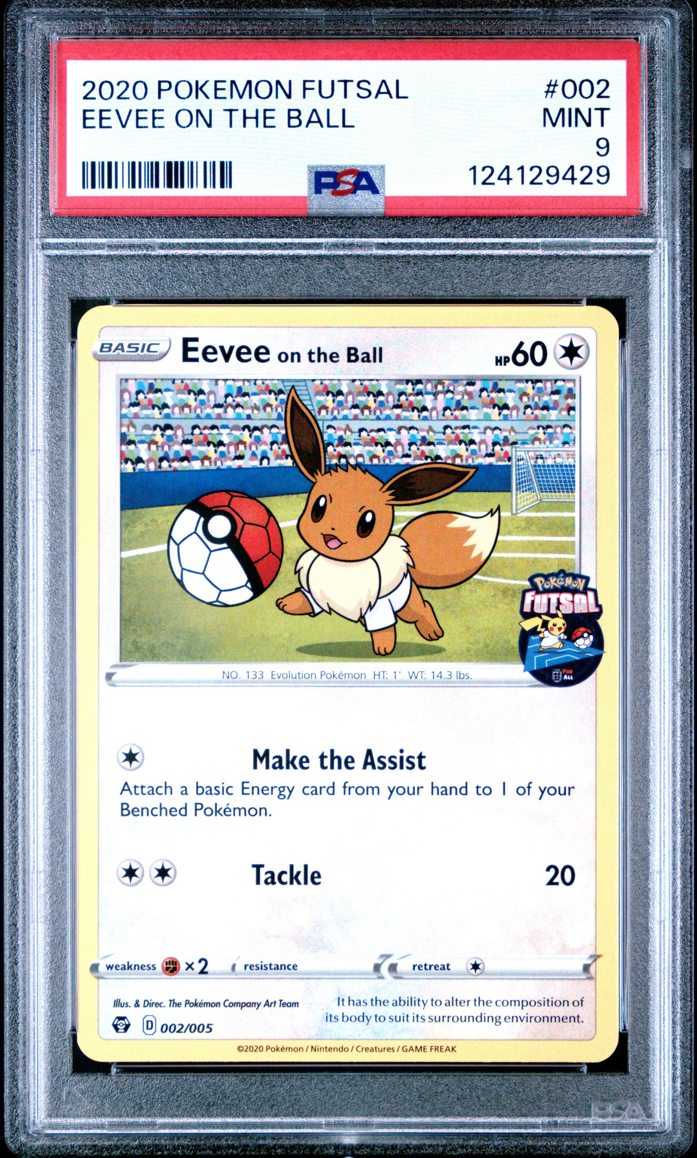 2020 Pokemon Futsal 002 Eevee On The Ball PSA 9 Graded Card | GameStop